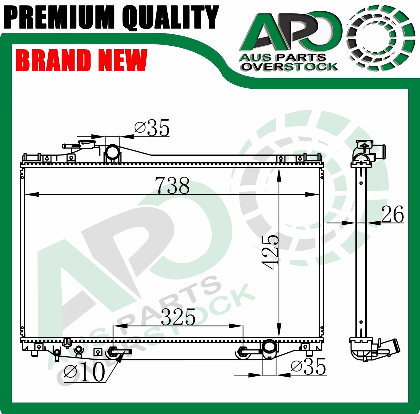 Radiator for LEXUS SC300 JZZ31 3.0L JZZ30 2.5L 6Cyl 90-00