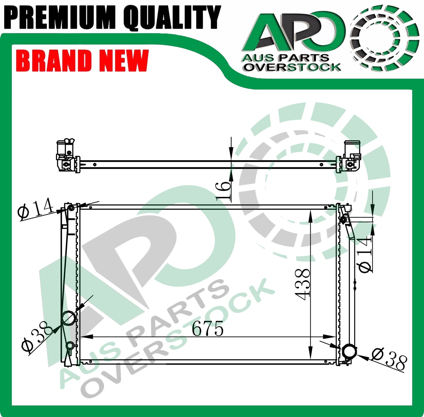 Radiator Fit TOYOTA ALPHARD VELLFIRE AGH30 AYH30 GGH30 2.5 Petrol Hybrid