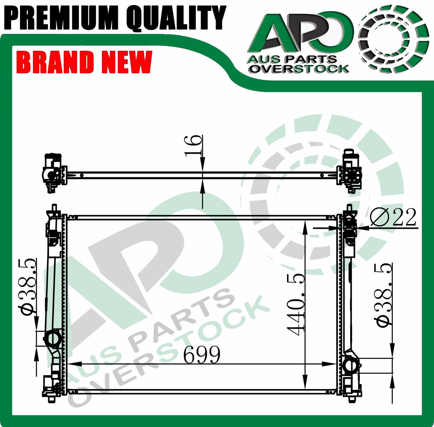 Radiator Fit TOYOTA CAMRY AXVH71R ASV70R 4Cyl / GSV70R 6Cyl 2017-On