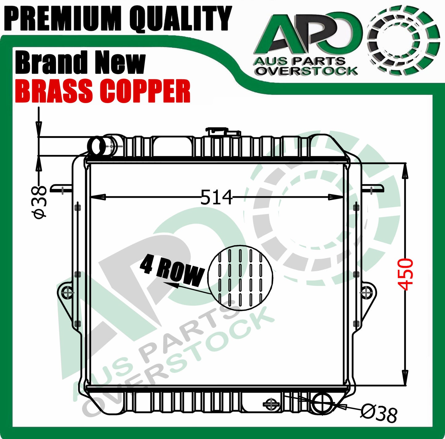 B/ Copper Radiator FOR Toyota Landcruiser 70 Series FJ70 FJ73 FJ75 Petrol 85-99