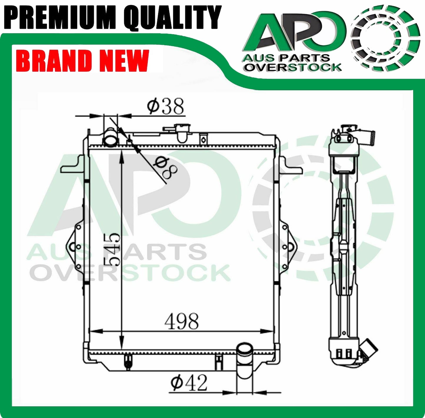 Radiator Fit Toyota Landcruiser FJ75 FZJ75 70 Series 1999-2006