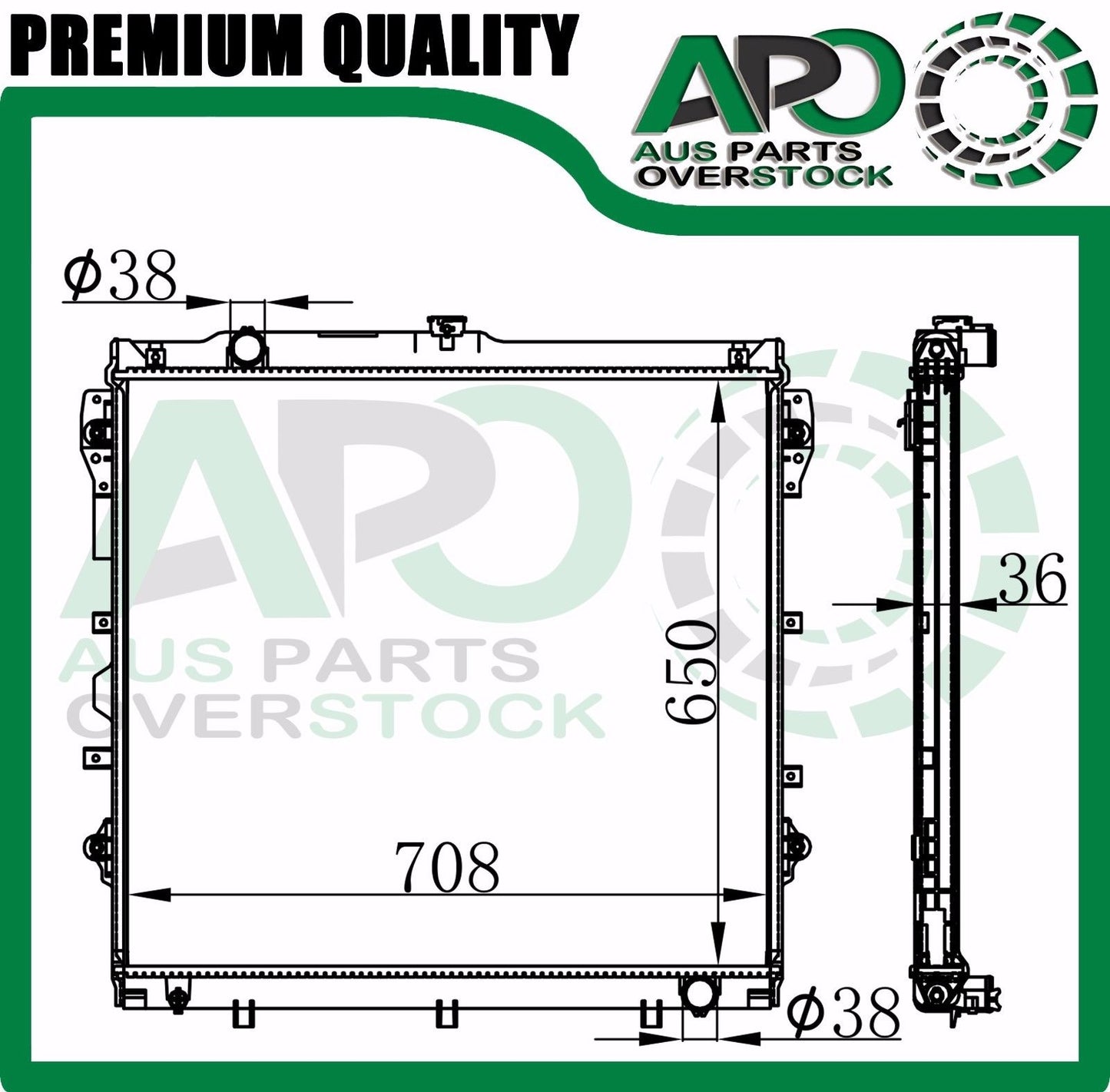 Radiator for Toyota Tundra SR5 4.6L 4.7L 5.7L V8 Auto Manual 11/2007-On