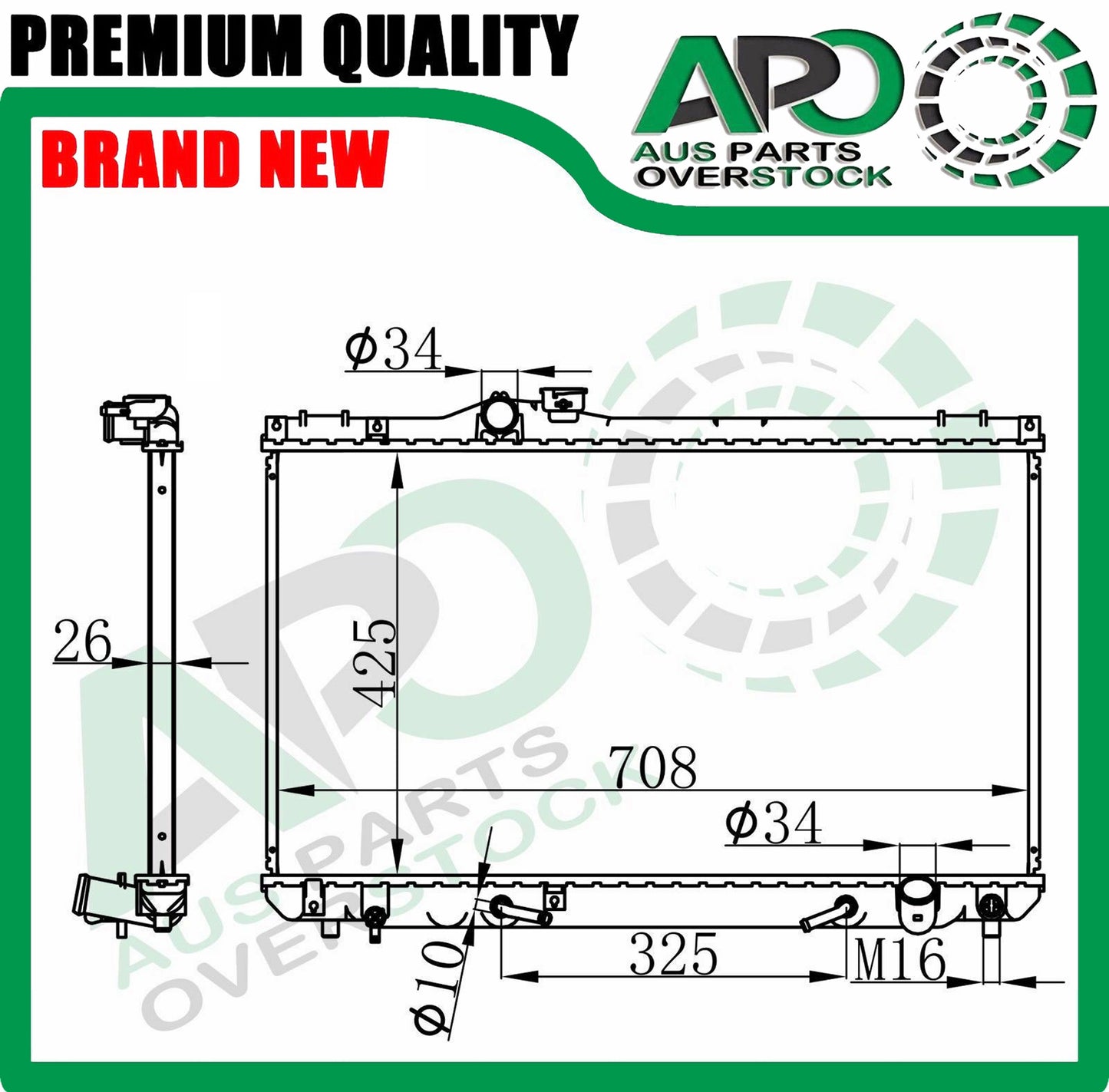 Radiator For TOYOTA CROWN JZS155 UZS151 UZS155 UZS157 1995-1999