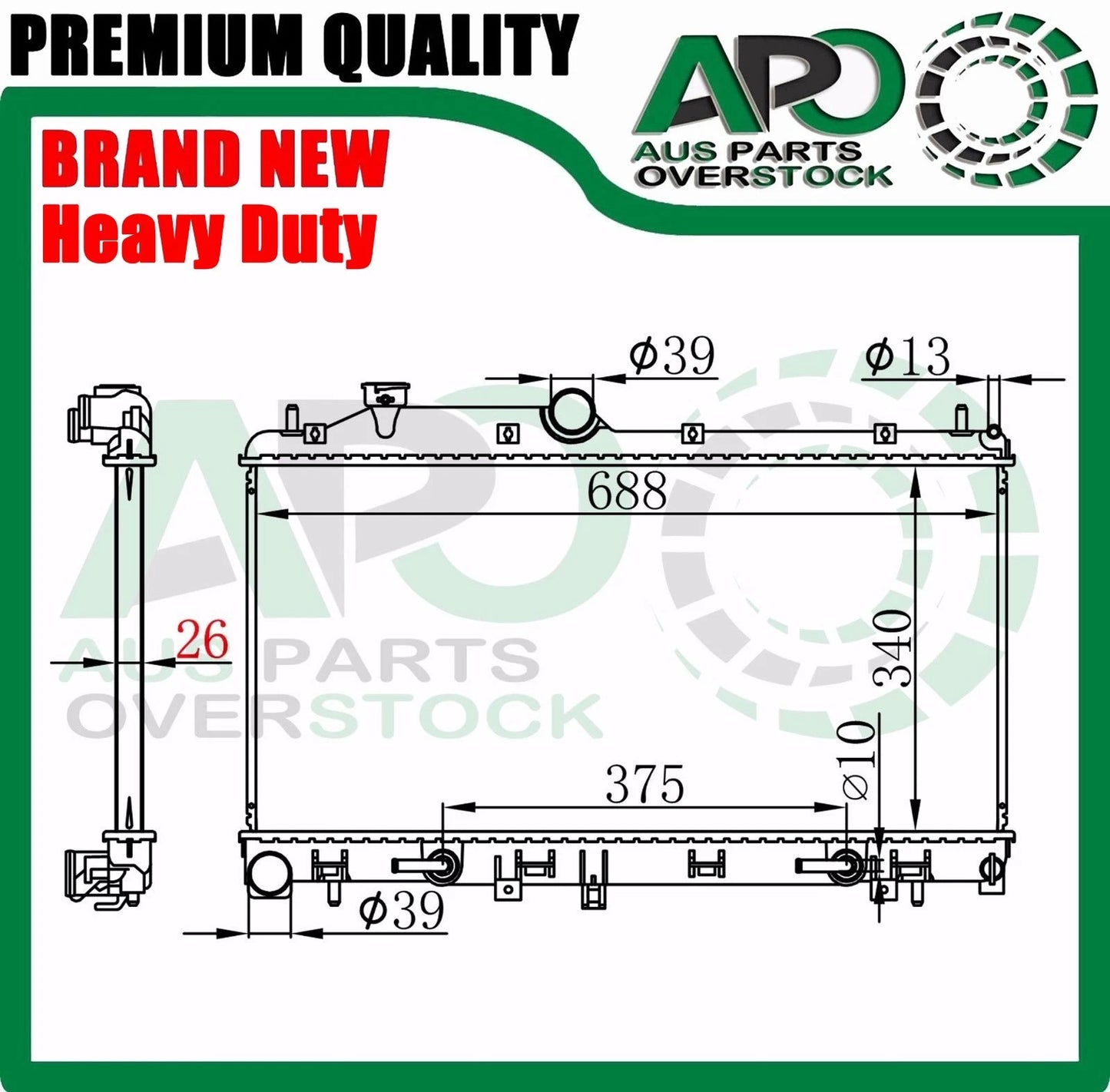 Radiator For SUBARU LIBERTY BL BP BM BR EJ20 EJ25 2003-2014