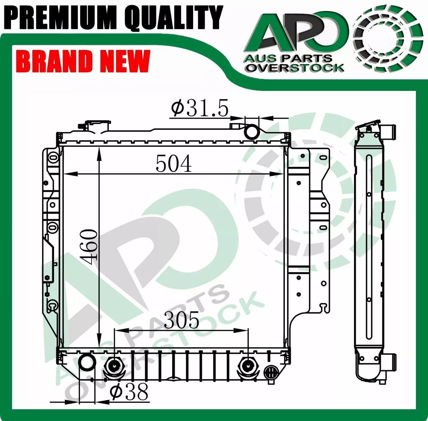 32mm THICK HEAVY DUTY Radiator For JEEP WRANGLER TJ Auto Manual 1987-2/2007