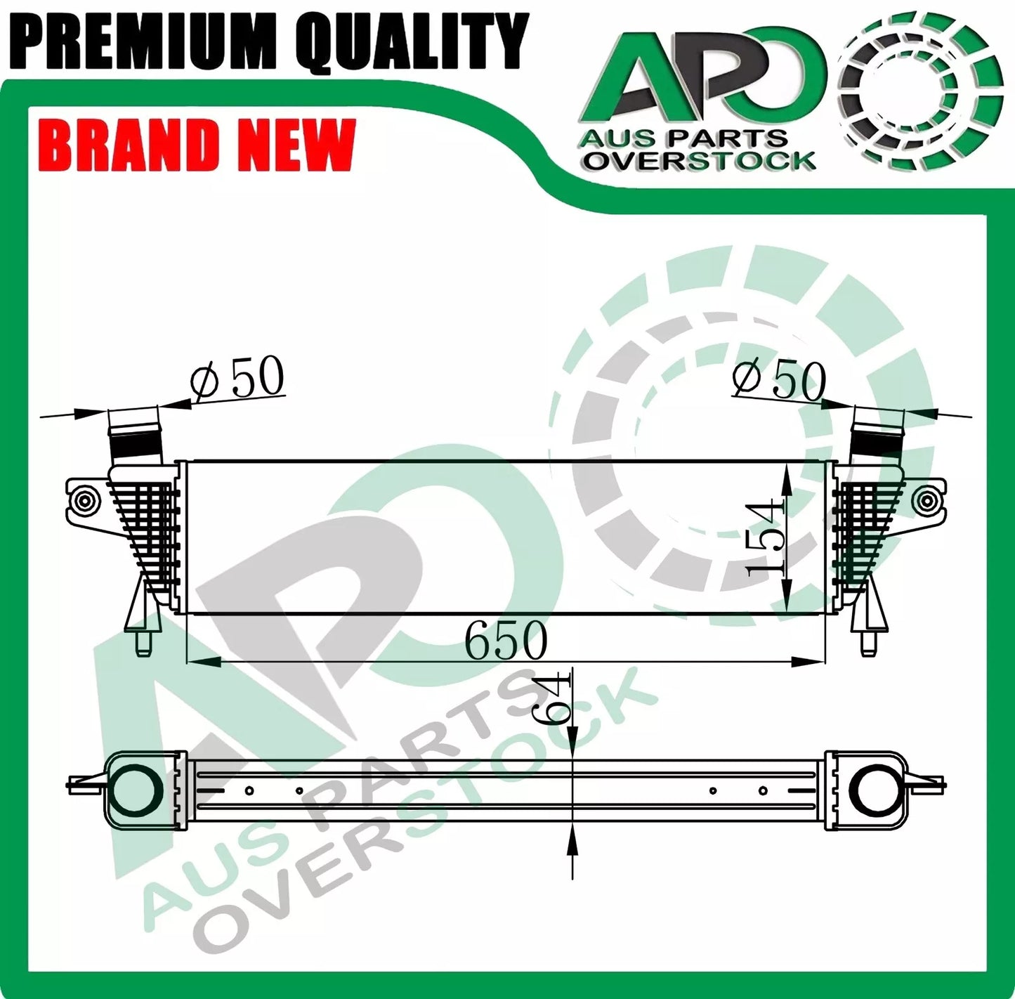 Intercooler For HOLDEN COLORADO RG 2.5L 2.8L Turbo Diesel 2012-On