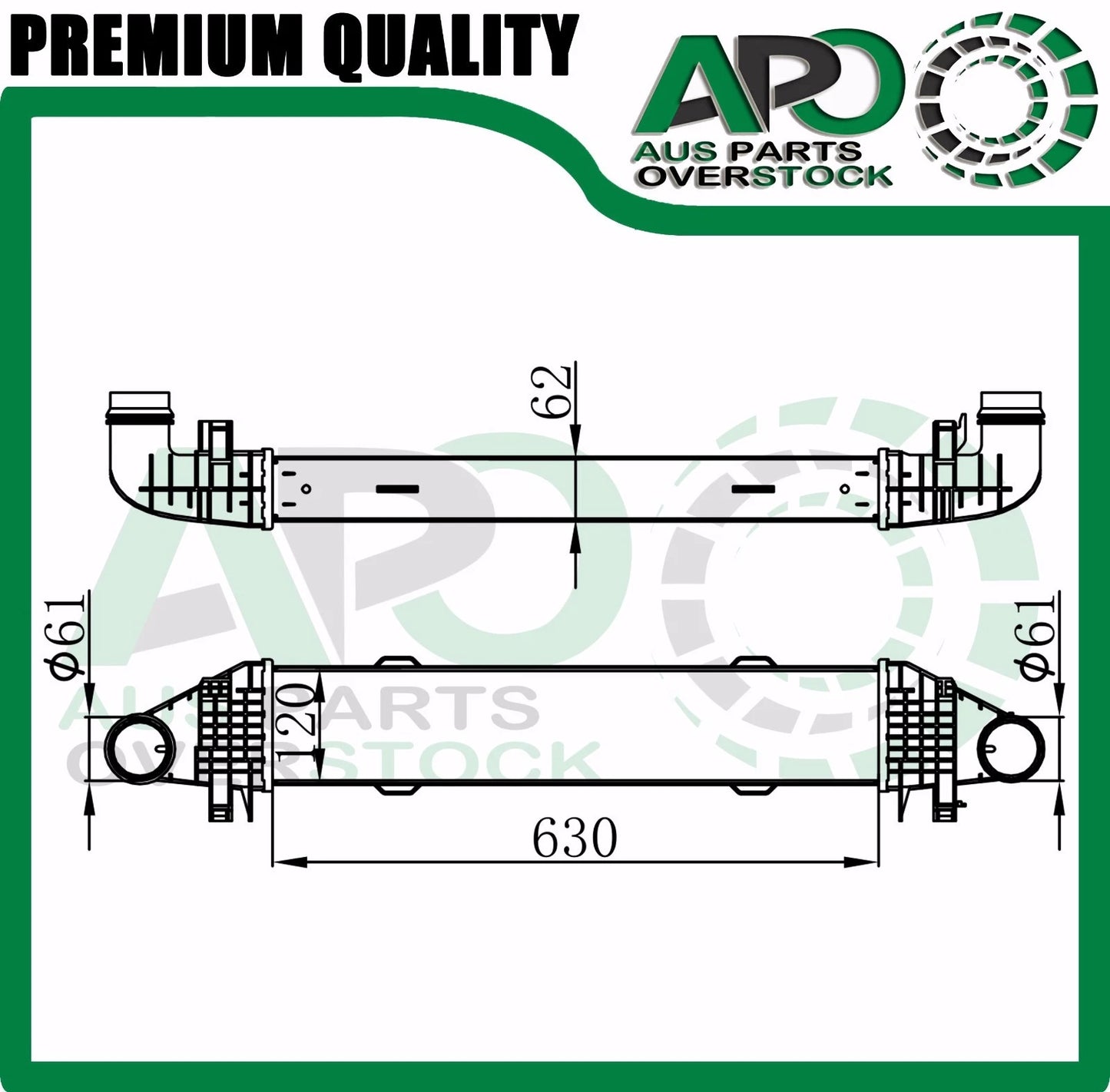 Intercooler MERCEDES W204 C180 C200 2007-On / W207 E200 2009-On