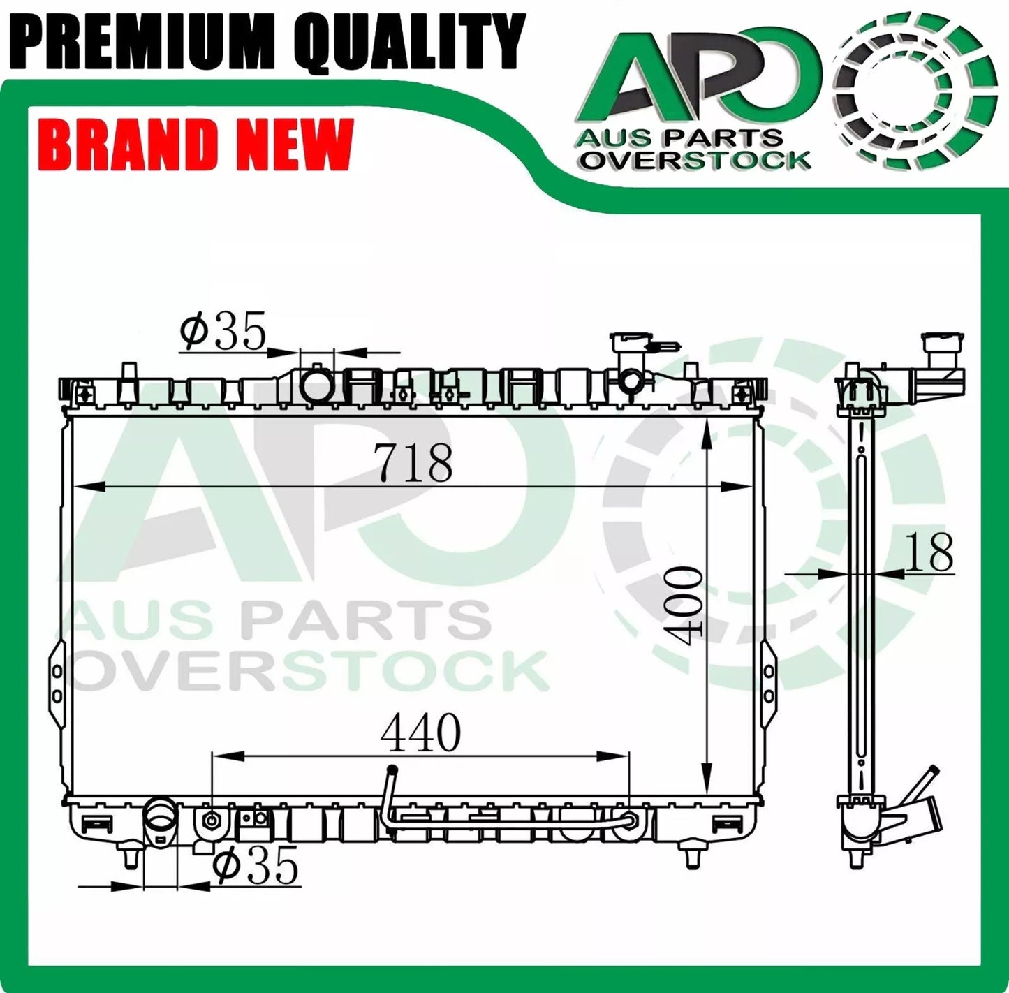 Radiator For HYUNDAI SANTA FE SM 9/2000-4/2006