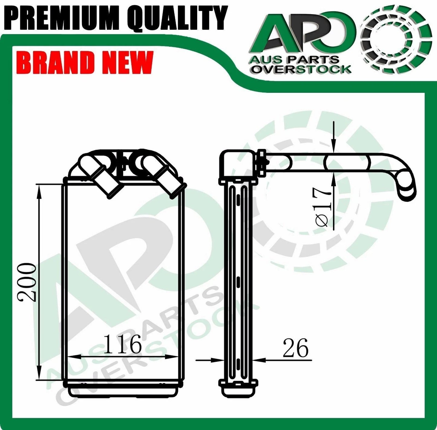 Heater Core For TOYOTA Starlet EP90R EP91R 1996-1999