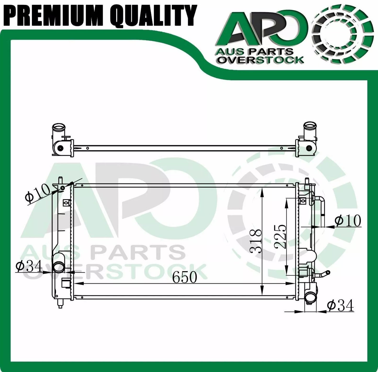 Radiator FOR TOYOTA Celica ZZT231 8/99-10/05 / ZZT230 8/99-8/02