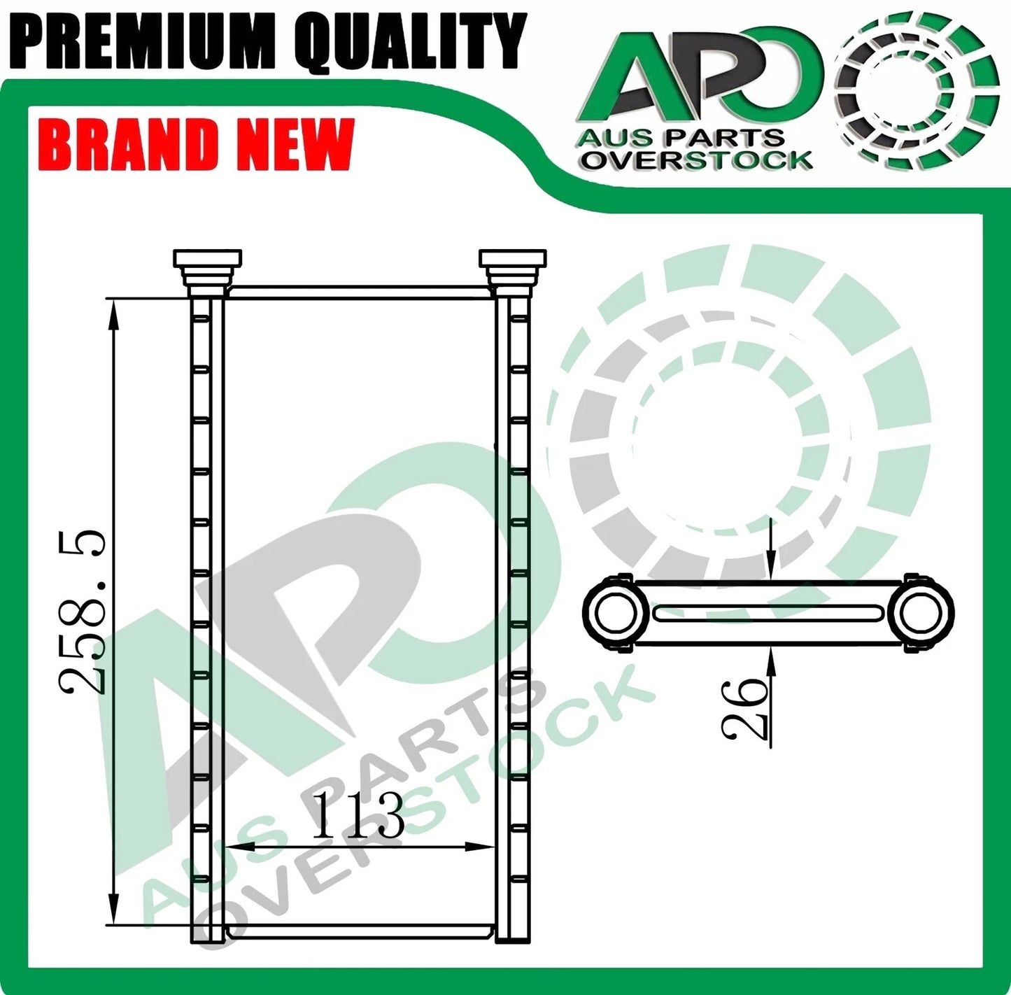Heater Core For SUBARU LIBERTY OUTBACK BM BR 2009-2014