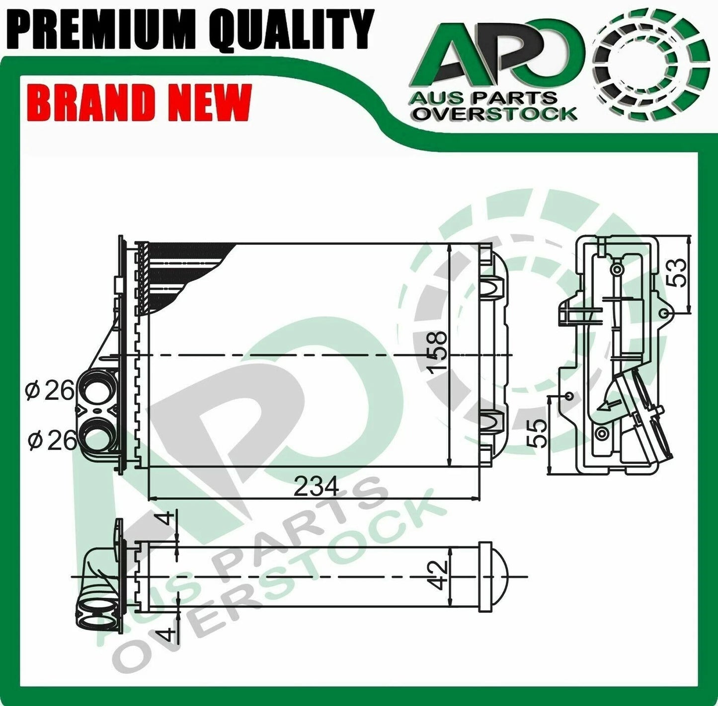 Heater Core For CITROEN C5 DC DE Petrol / Diesel 6/2000-On
