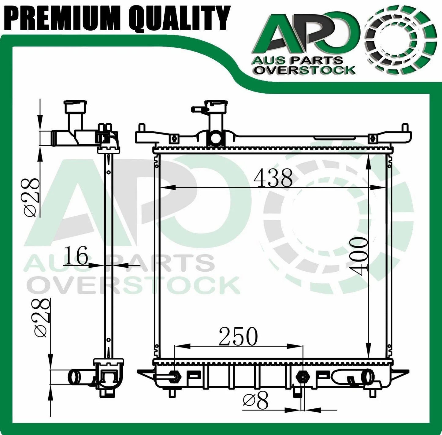 Radiator For NISSAN Micra March K13 1.2L HR12DE Petrol 2010-On