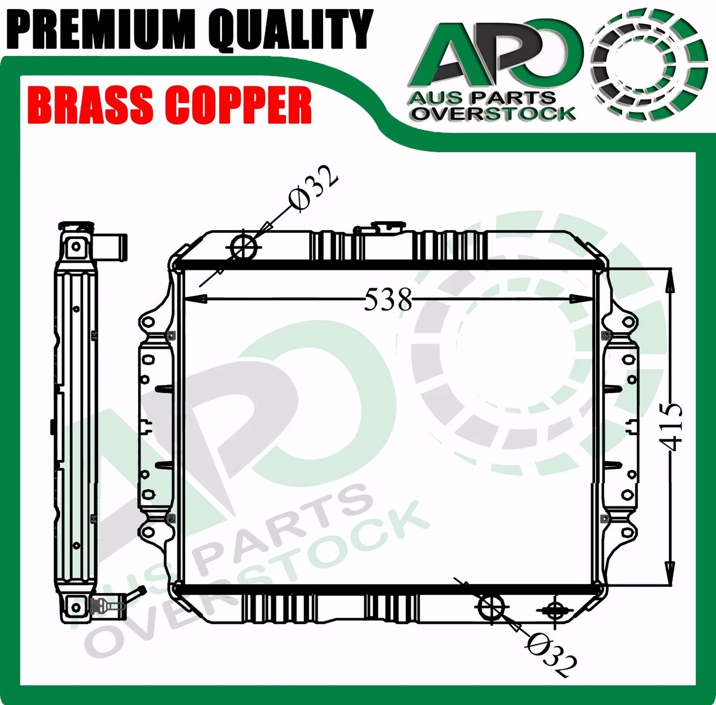 Radiator For HOLDEN RODEO TF G3 G6 G7 Series Diesel 1988-02 Manual