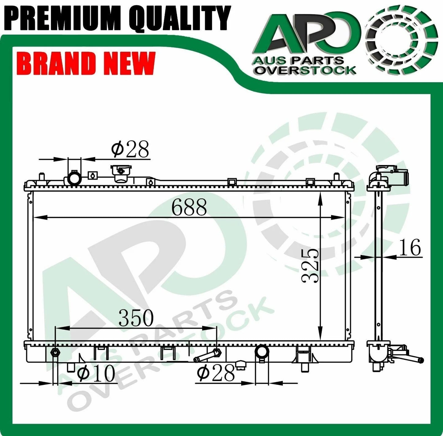 Radiator For MAZDA 323 Protege BJ / ASTINA AT MT 9/1998-2003