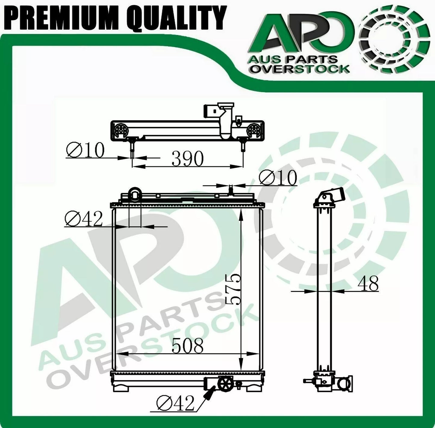 Radiator For Mitsubishi Canter FEB71 FEC71 FECX1 FGB71 4P10T4 2011-On