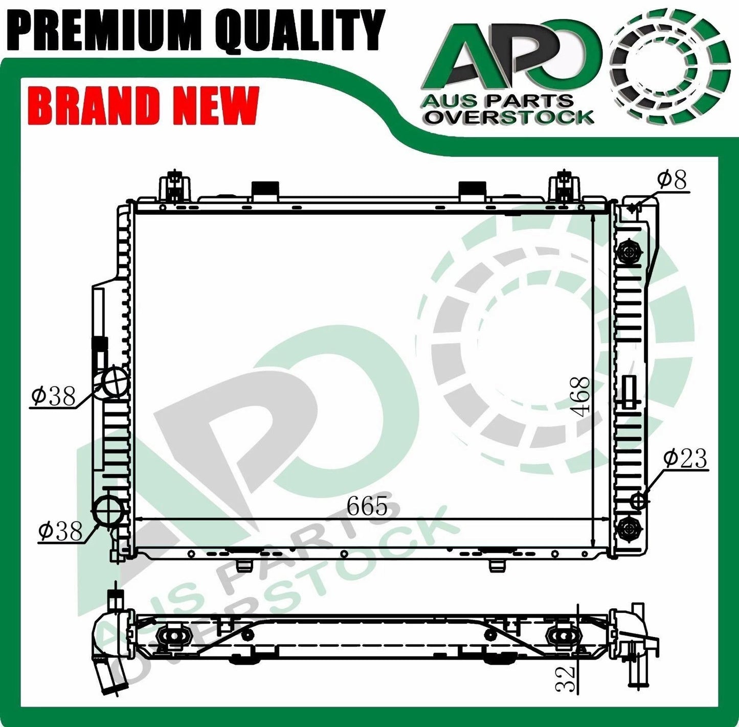 Radiator For MERCEDES S CLASS W140 300S Auto Manual 2/1991-12/1993