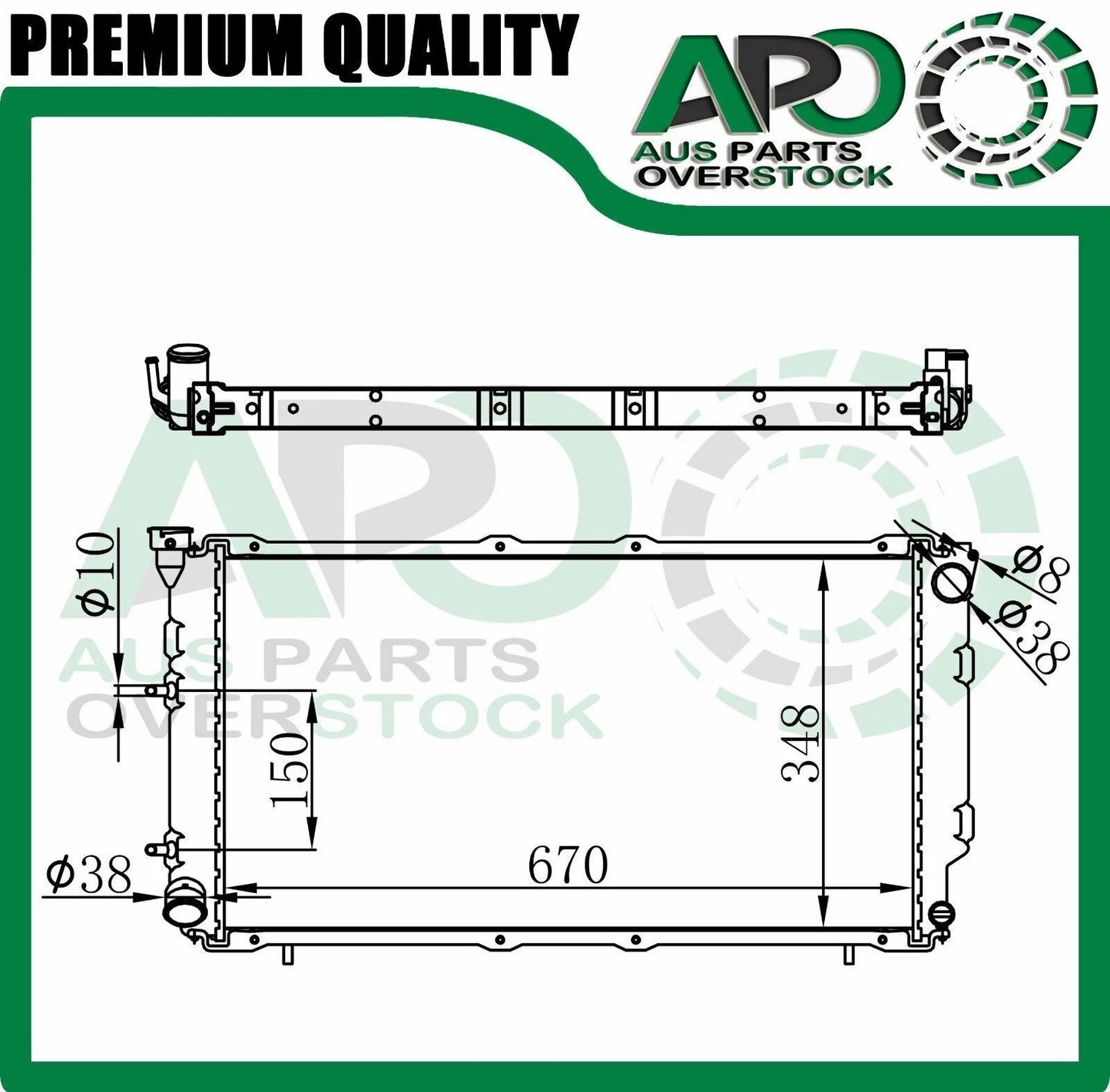Radiator for SUBARU Liberty BC BJ BF EJ22 2.2L 1989-1994 Auto Manual
