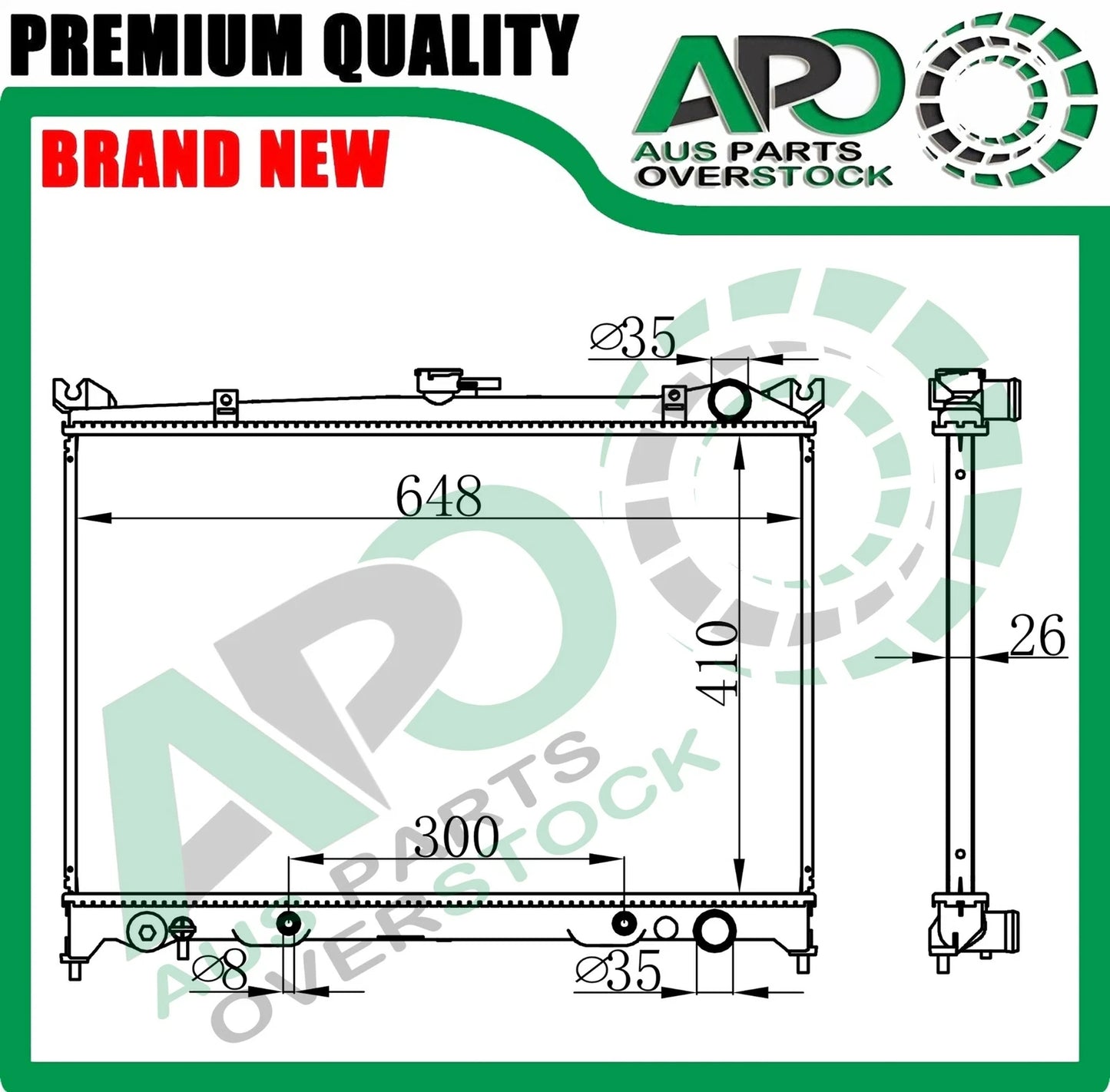 Radiator For NISSAN PINTARA / SKYLINE R31 Auto Manual 6/1986-1990