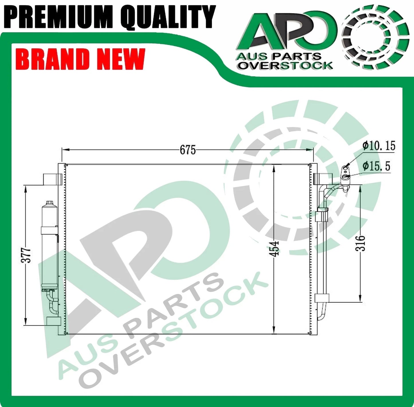 Air Condenser for NISSAN MURANO Z51 3.5L Petrol 2008-2014