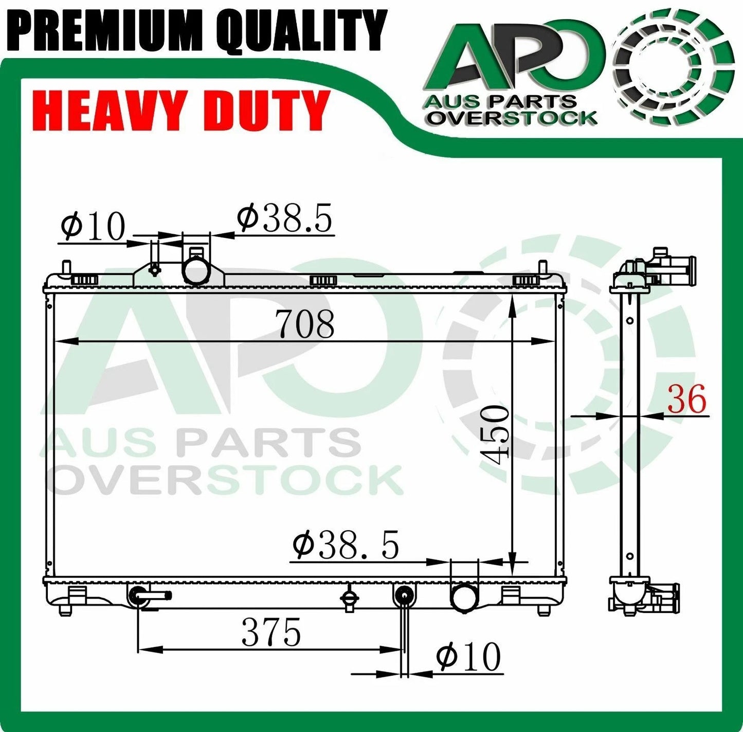 Radiator For LEXUS LS460 4.6L LS600H USF40 UVF40 5.0L V8 8/2006-On