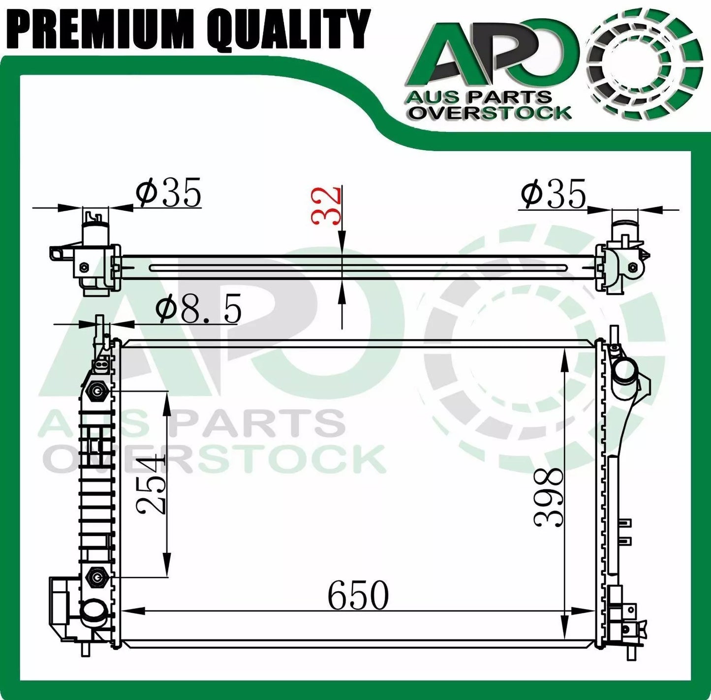 Radiator For HOLDEN VECTRA ZC 3/03-6/05 // SAAB 9-3 02-4/08