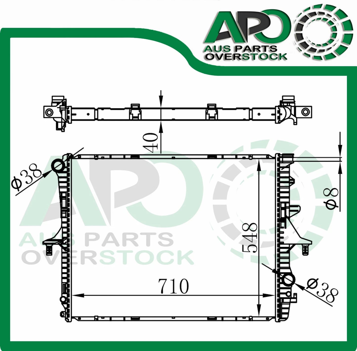 Radiator VOLKSWAGEN TOUAREG Petrol & Diesel Auto Manual 2004-On