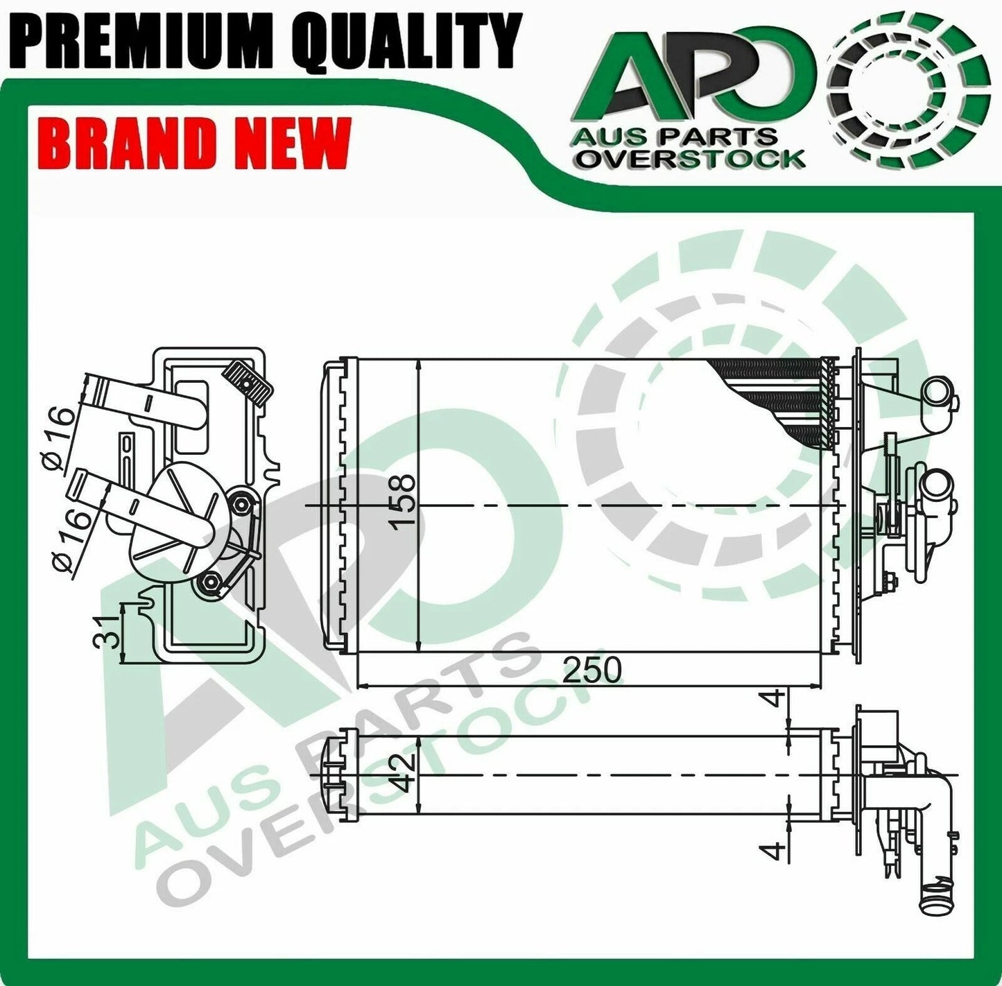 Heater Core For ALFA ROMEO 155 167 Petrol Diesel 3/1992-9/1998