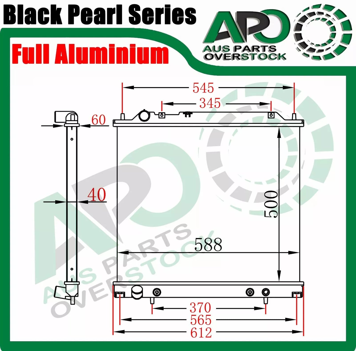 Full Alloy Radiator For Mitsubishi Delica L400 WA Express Starwagon 1994-2006