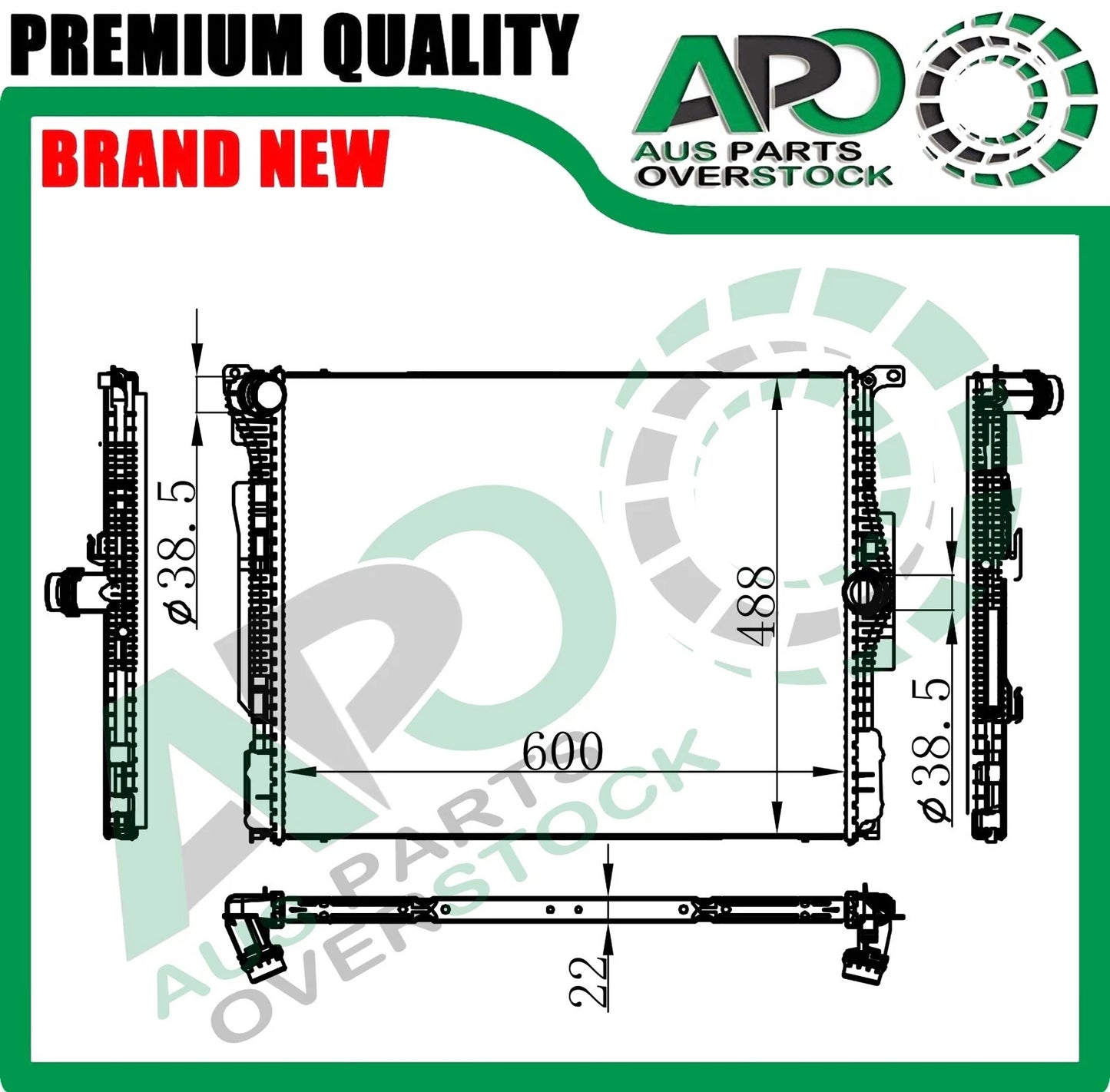 Radiator For BMW 1 Series F20 F21 120i 125i Petrol 10/2015-On