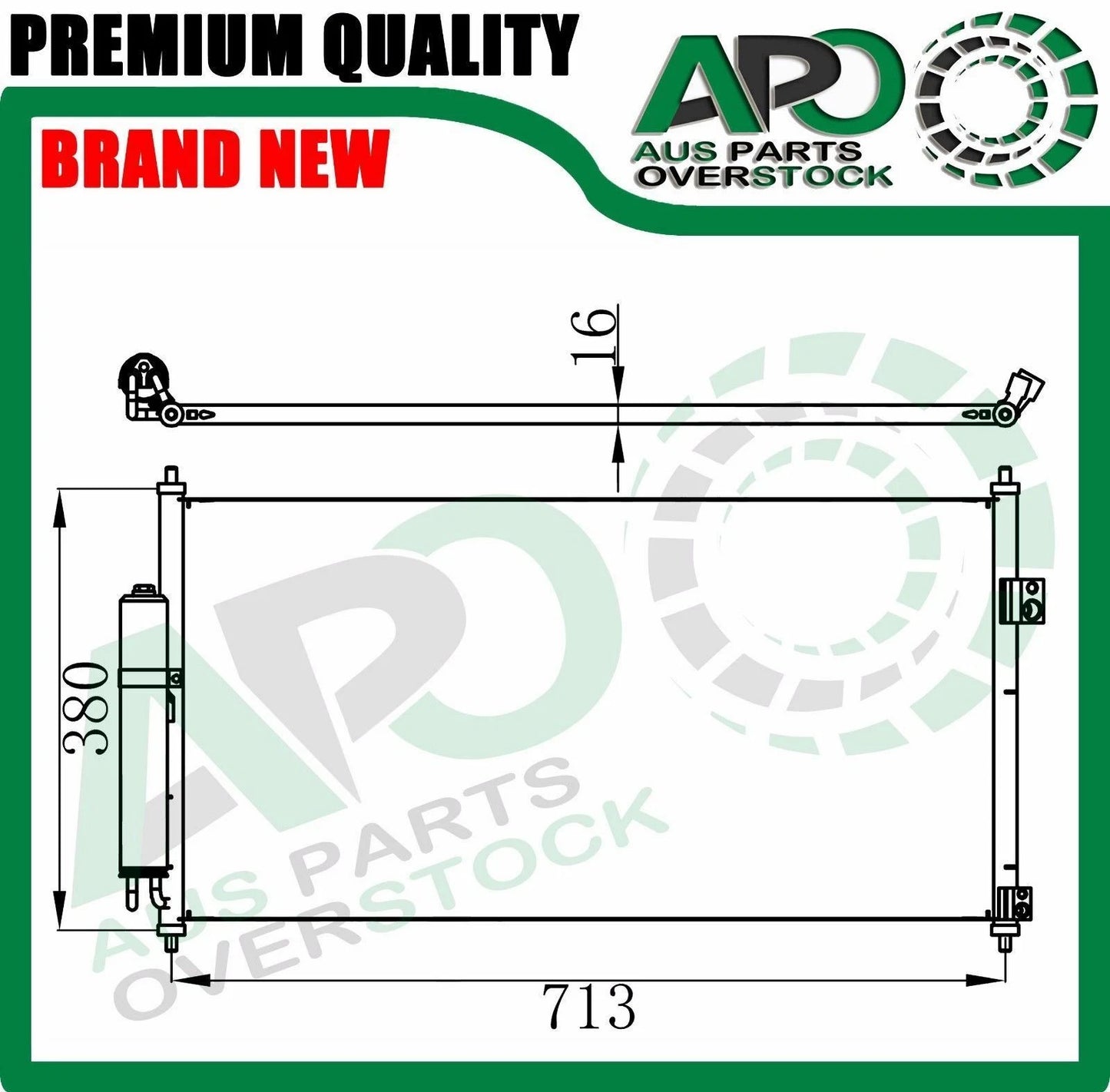 Air Condenser for NISSAN X-TRAIL T30 2.0L 2.5L Petrol 7/2001-2007