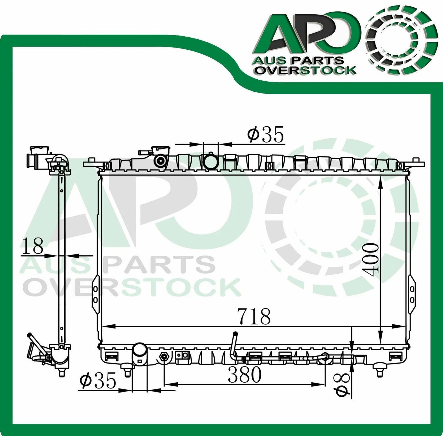 Radiator For KIA Optima GD 2/2001-6/2006 Auto Manual
