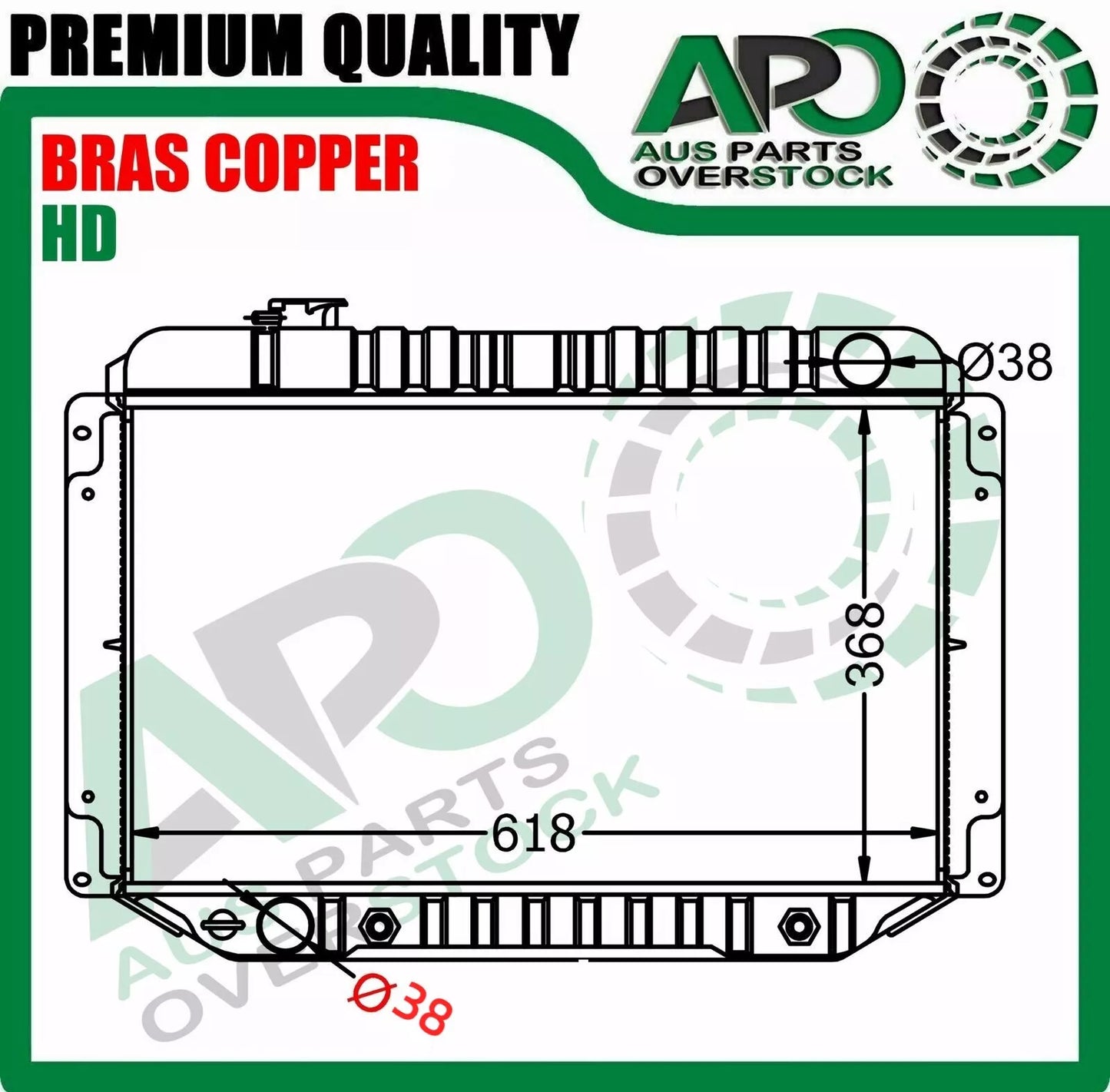 4 Row Copper Radiator for Holden Kingswood TORANA HG HJ HK HQ HT HX HZ Monaro V8