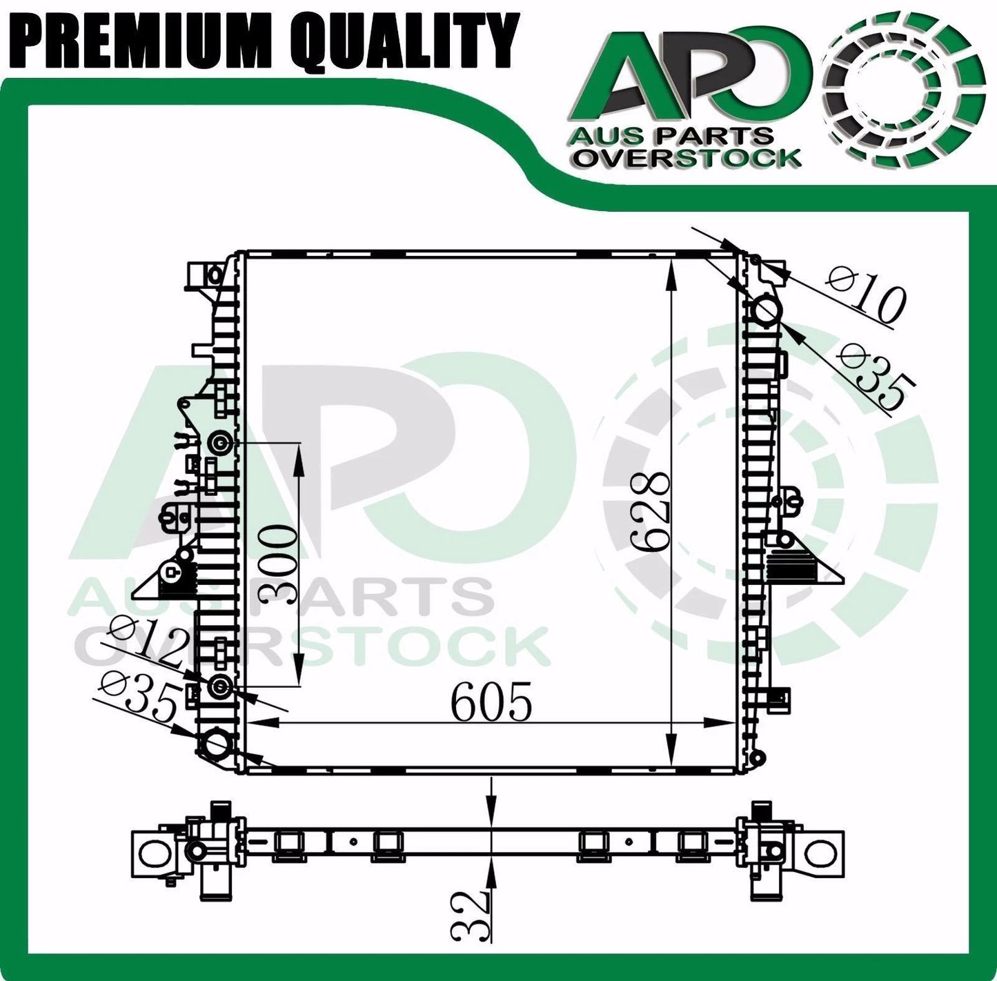 Radiator LANDROVER Discovery Series 3 L319 TAA 4.0L V6 / 4.4L V8 Petrol