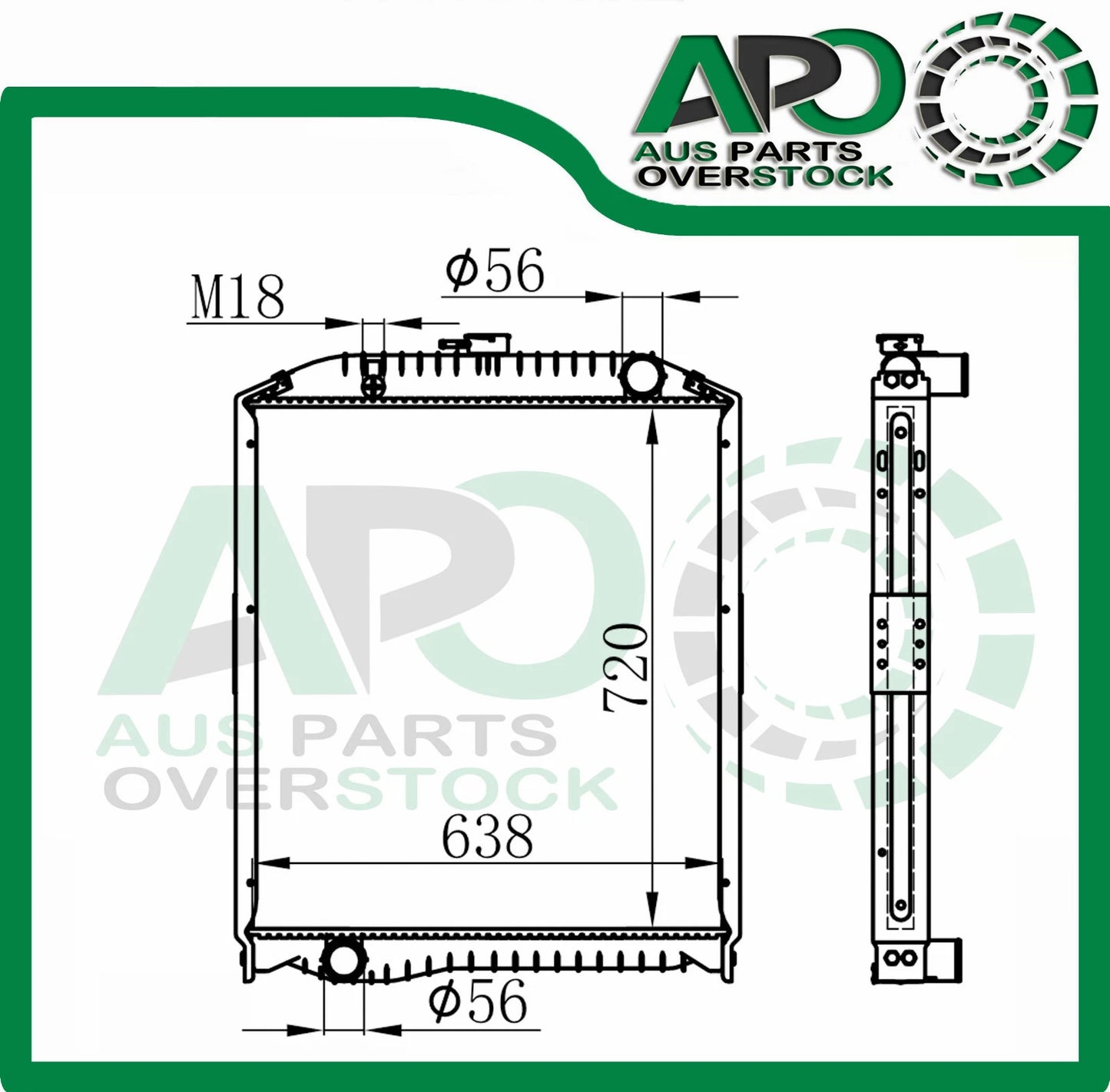 Radiator HINO Ranger FG GK FS5 Diesel 1999-2009