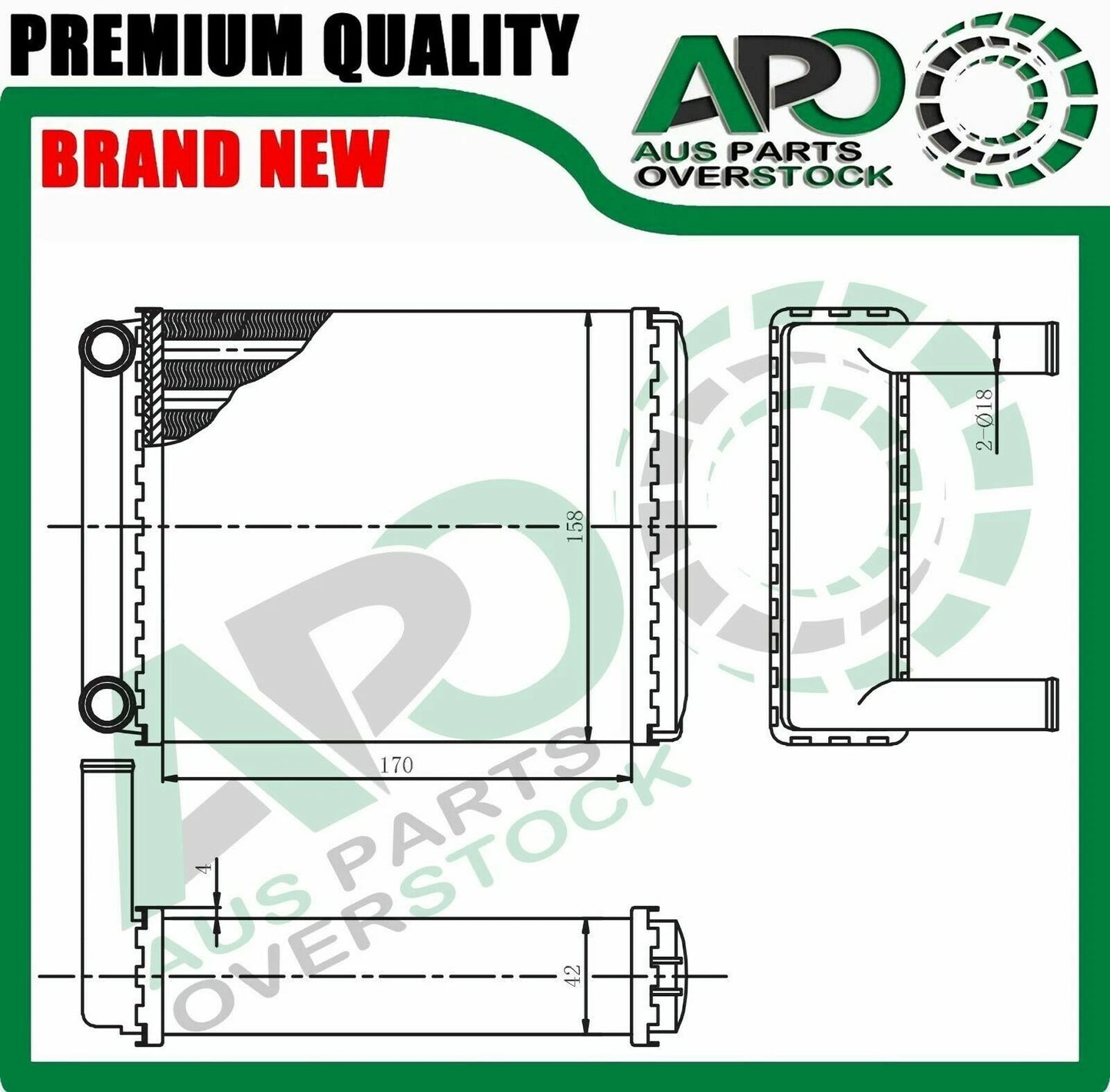 Heater Core For MERCEDES SPRINTER VAN W901-905 Diesel 2/1995-On CABIN HEATER