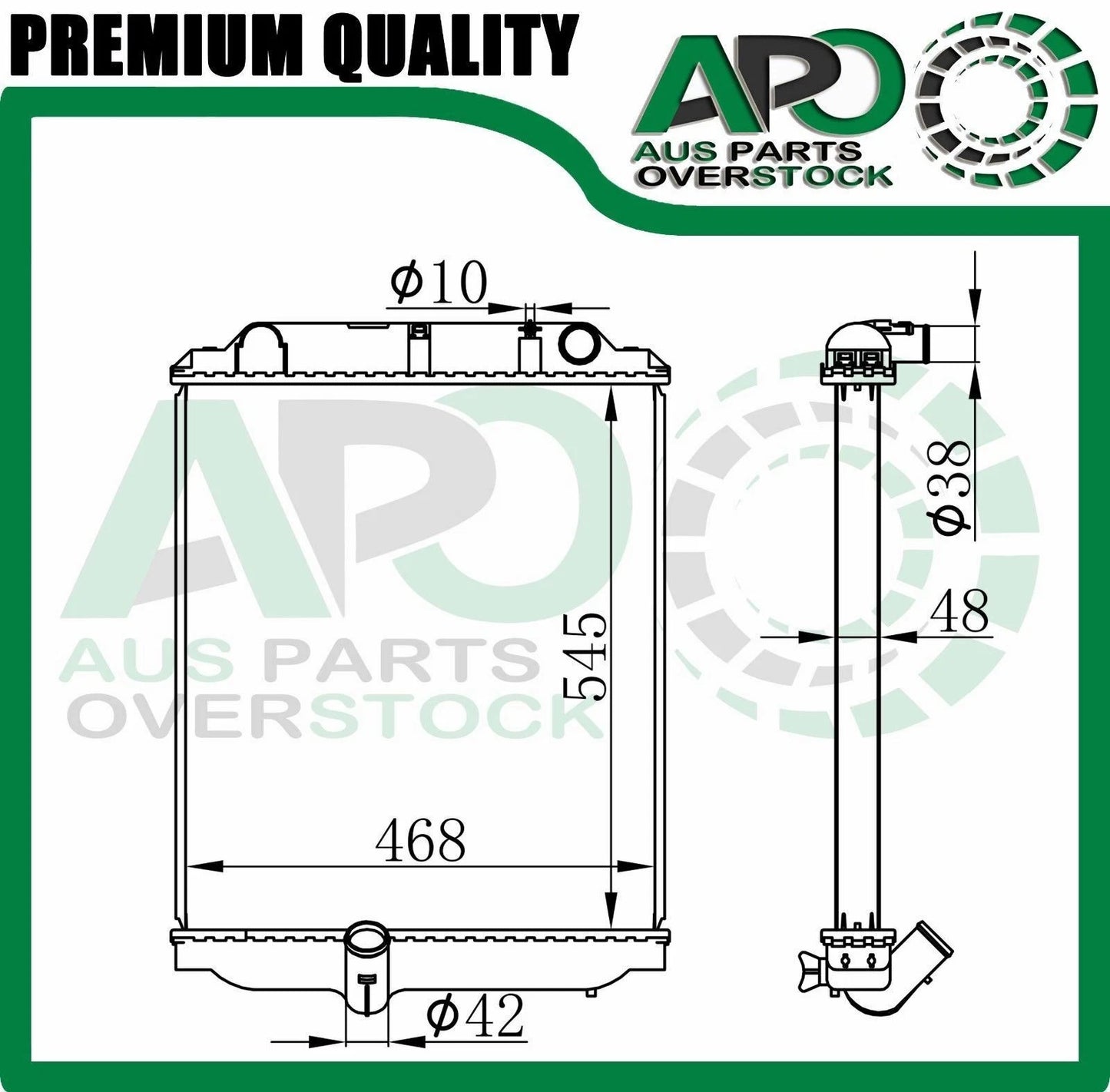 Radiator For TOYOTA DYNA XZU307 XZ327 XZU337 XZU347 2003-On