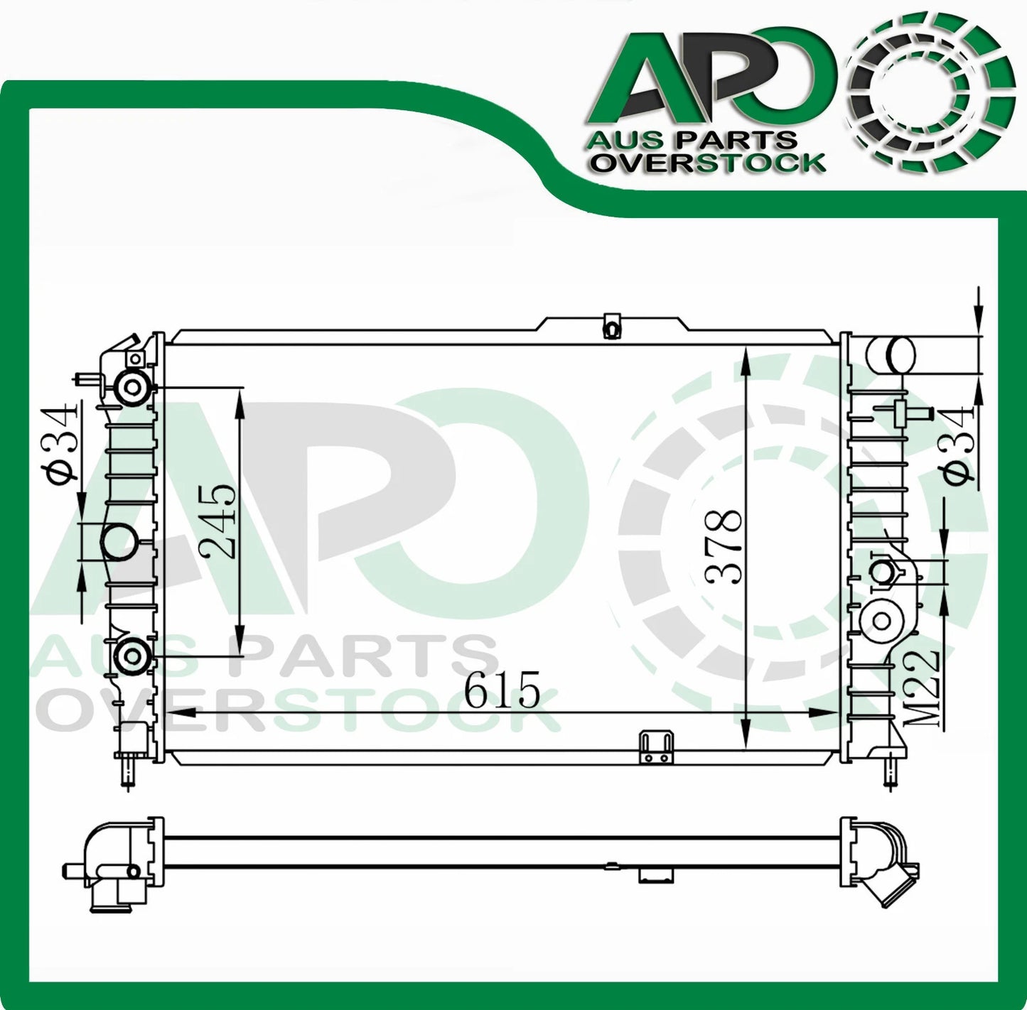 Radiator Fit For HOLDEN CALIBRA YE 2.0L 4Cyl Auto Manual 1991-1997