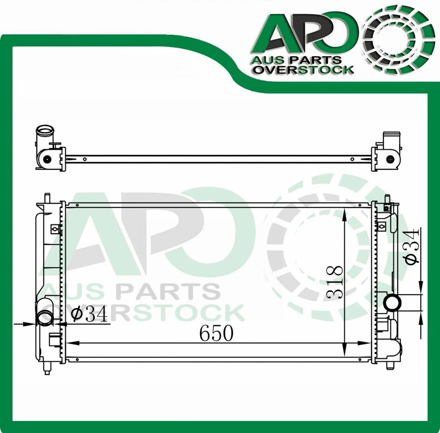 Radiator for TOYOTA MR2 SPYDER ZZW30R 1.8Lt Manual 1999 - On