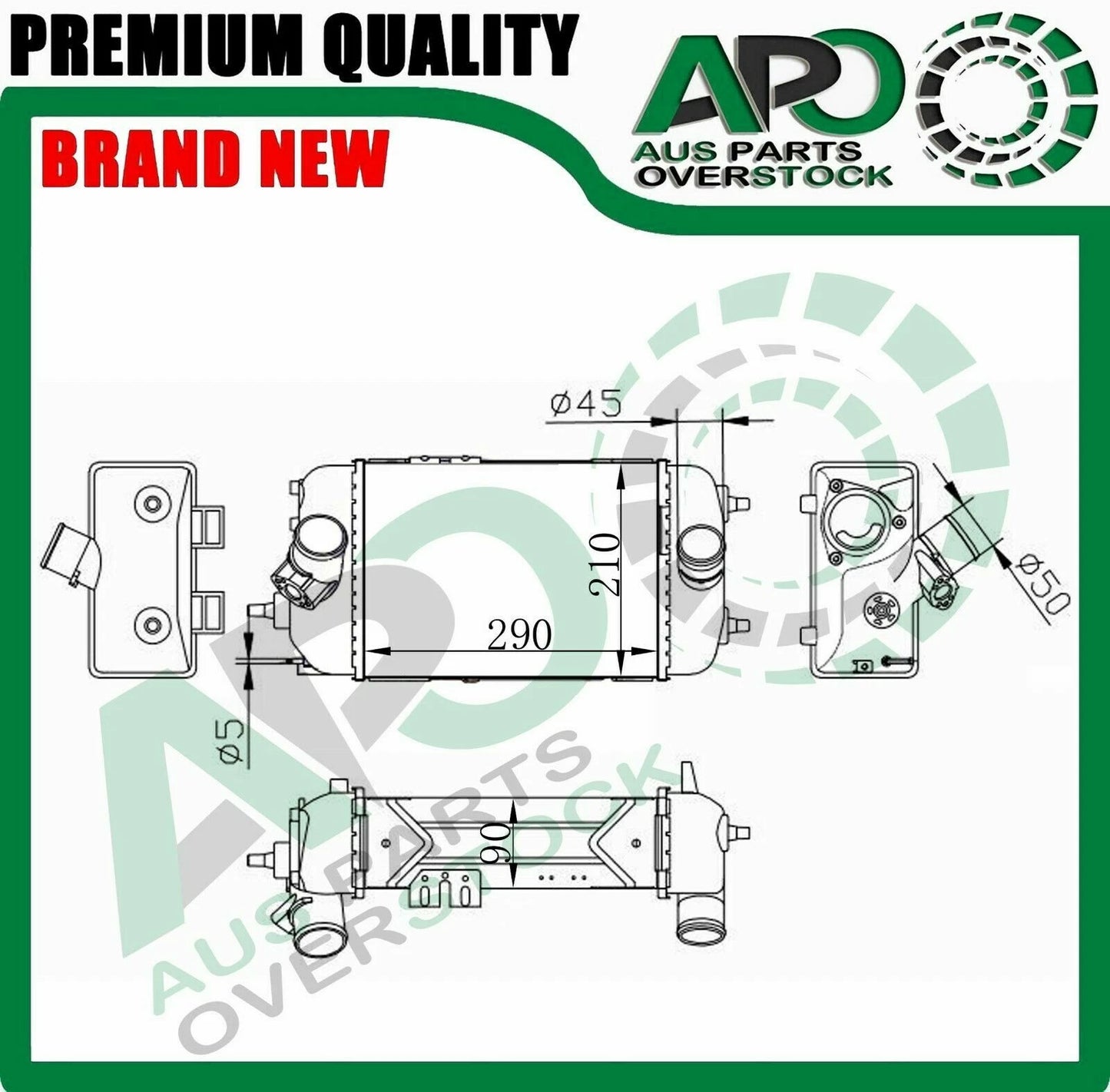 Intercooler Fit Hyundai SONATA LF 1.6L 2.0L Turbo Petrol 2015-On