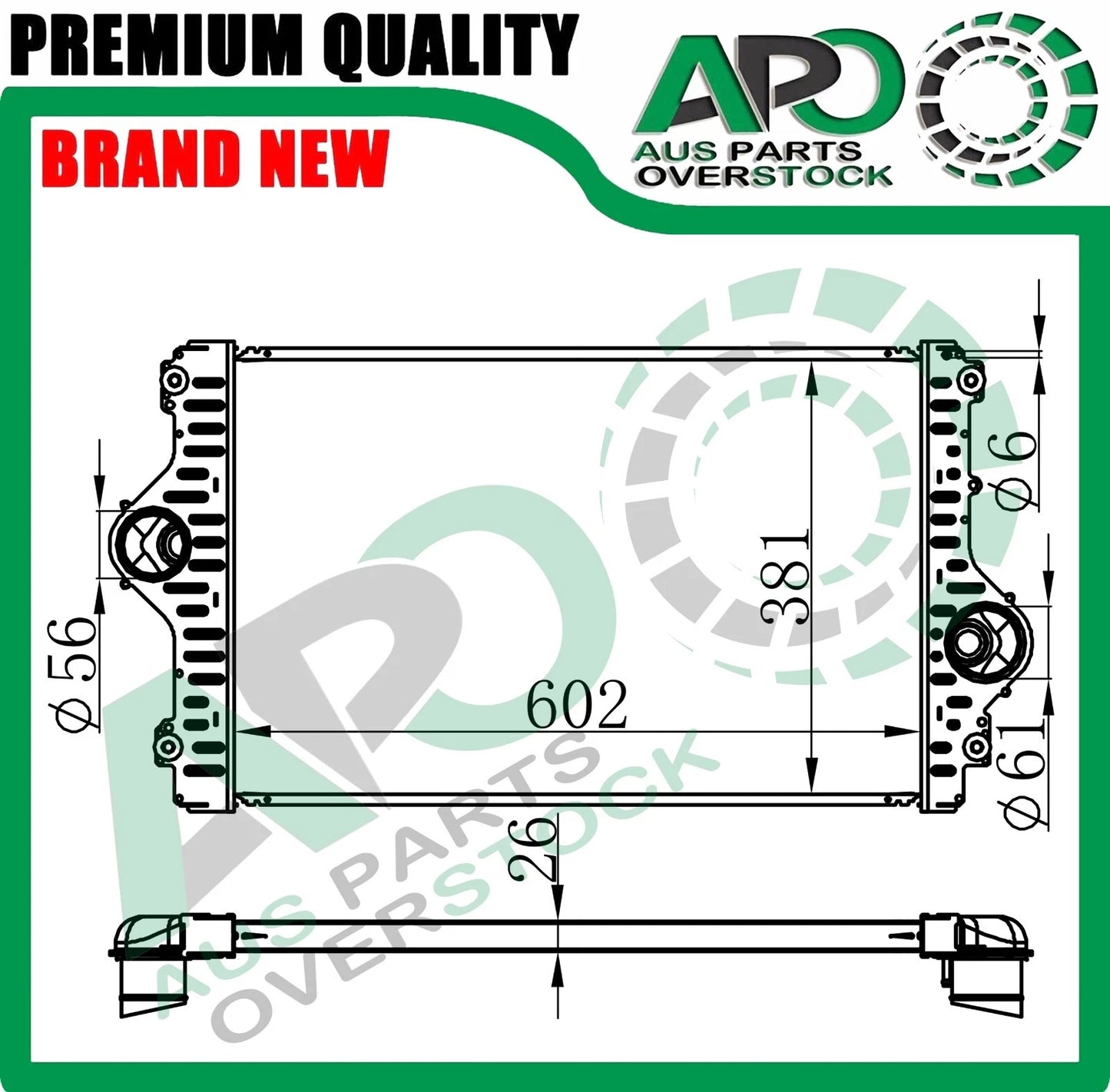Intercooler For TOYOTA LANDCRUISER PRADO KDJ150R 3.0L Turbo Diesel 2009-2015