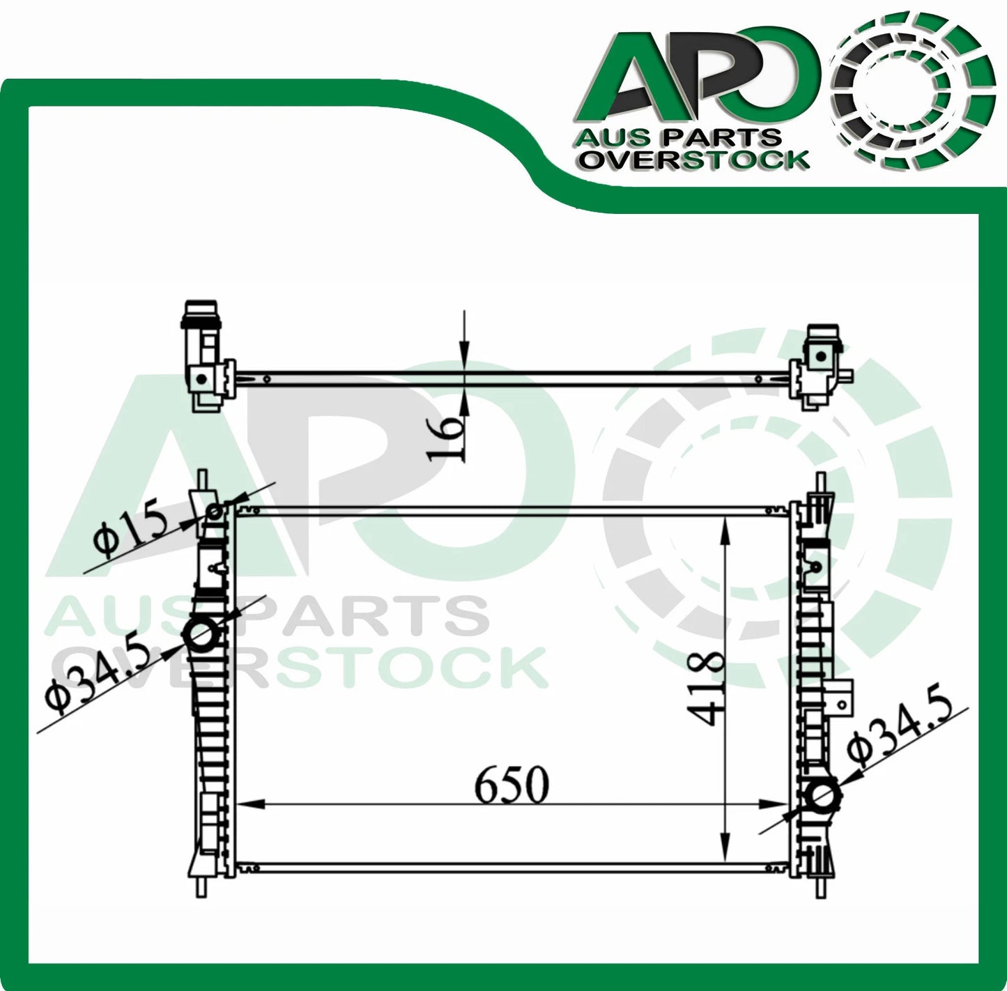 Radiator CITROEN C4 PICASSO B78 2/2013-On