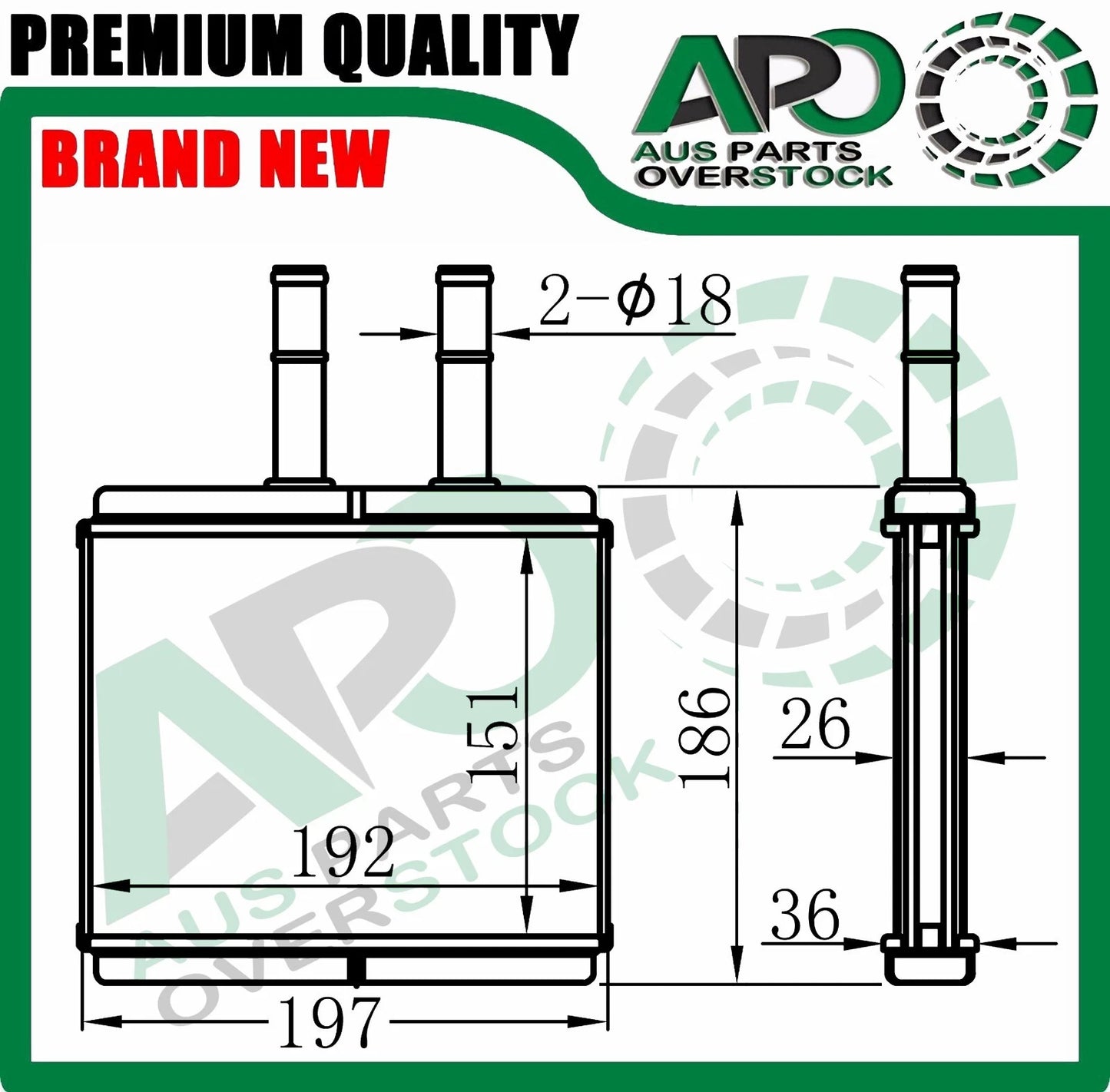 Heater Core For Holden BARINA TK 2005-On // DAEWOO KALOS 2002-On