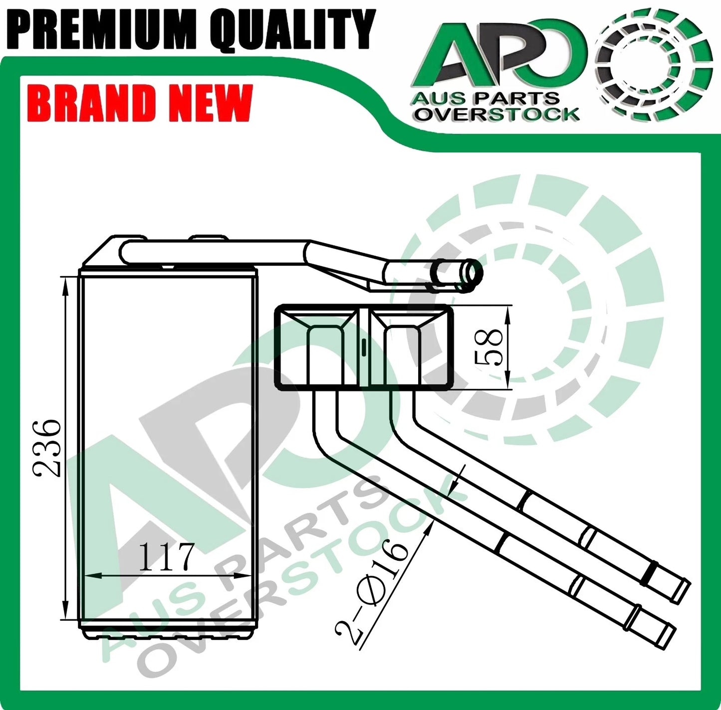 Heater Core For Landrover FREELANDER L314 2/1998-10/2006