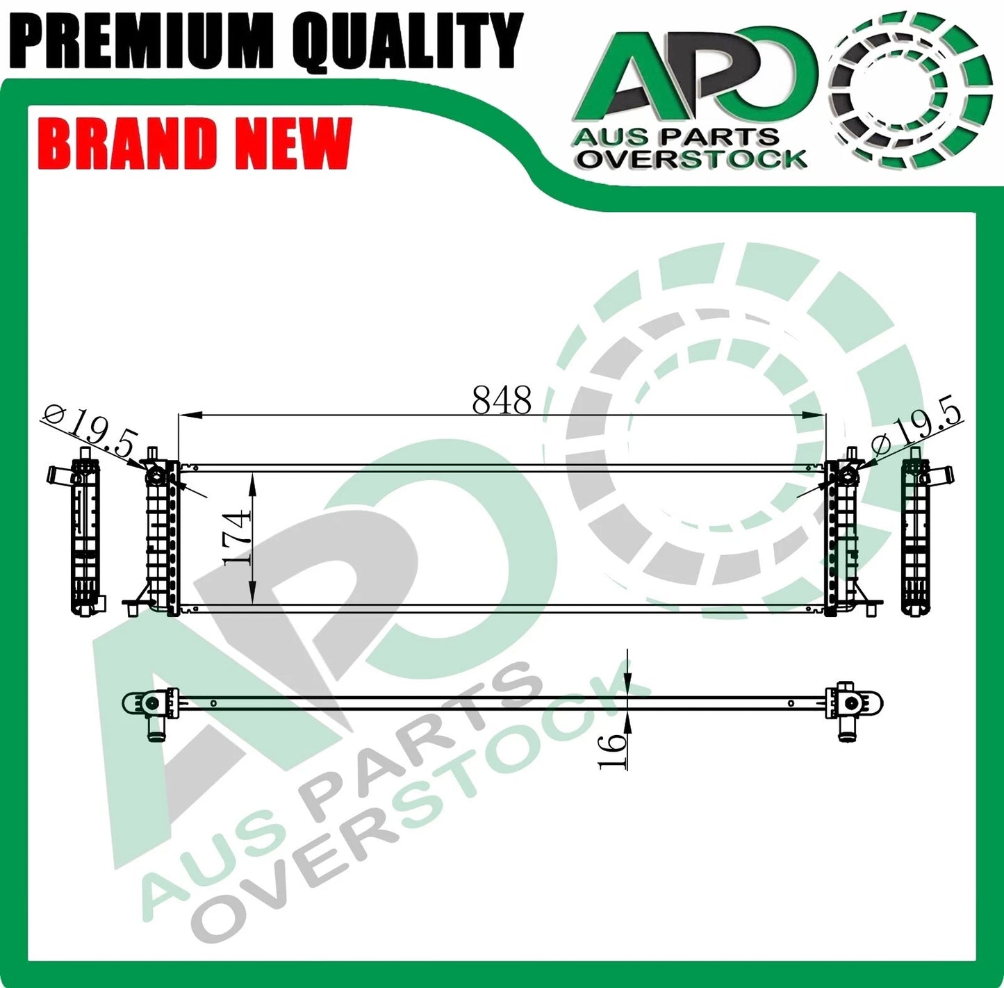 Radiator for TESLA Model S 2012-2015