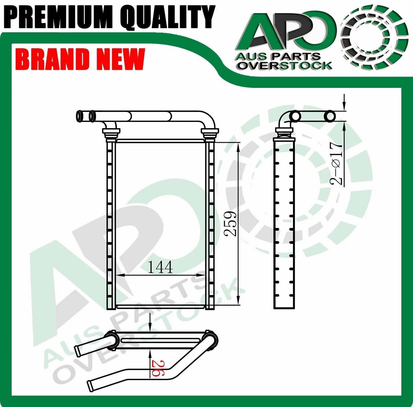 Heater Core For MITSUBISHI PAJERO NM NP 2000-On