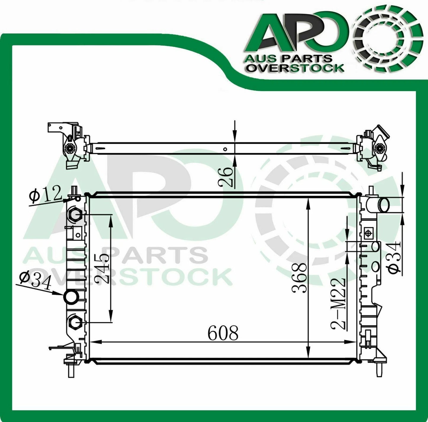 Radiator For SAAB 9-5 YS3E Auto / Manual Petrol Diesel 6/1997-On