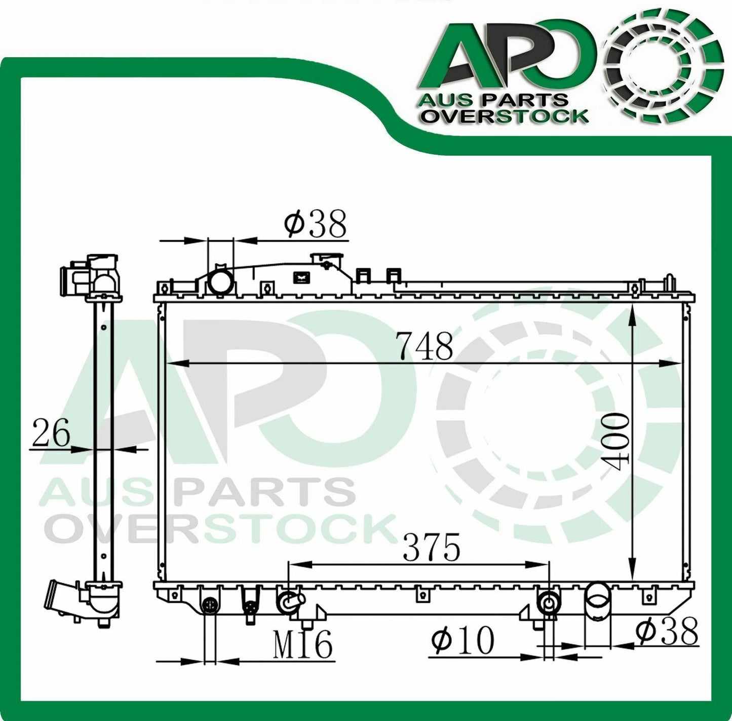 Radiator For LEXUS SC430 UZZ40 4.3L Auto Manual 2001-2005