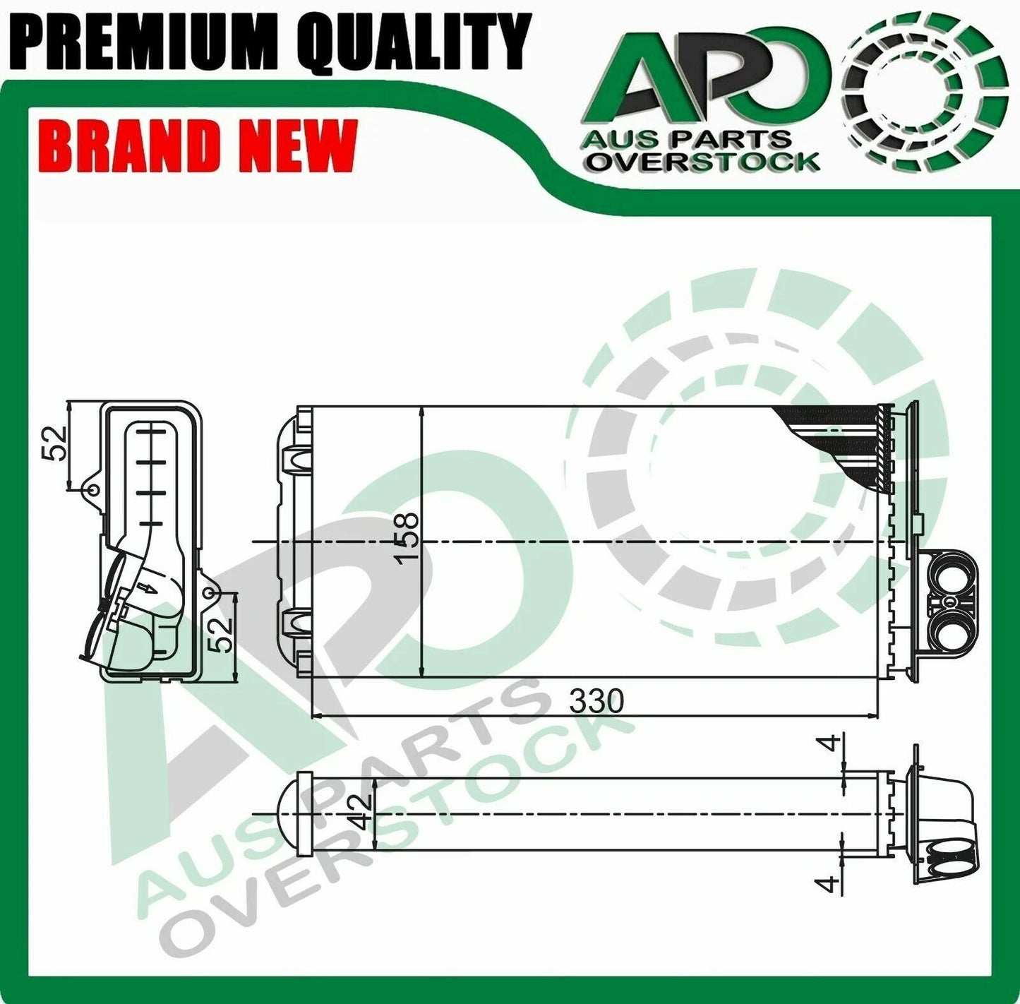 Heater Core For RENAULT MASTER II Diesel 1/1998-On