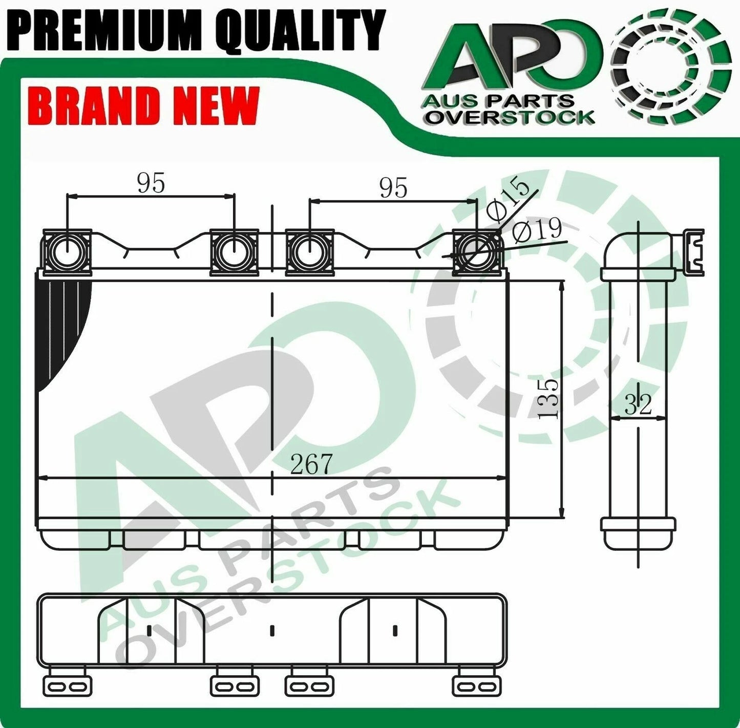 Heater Core For ALPINA B12 E38 5.7L 6.0L V12 10/1994-On